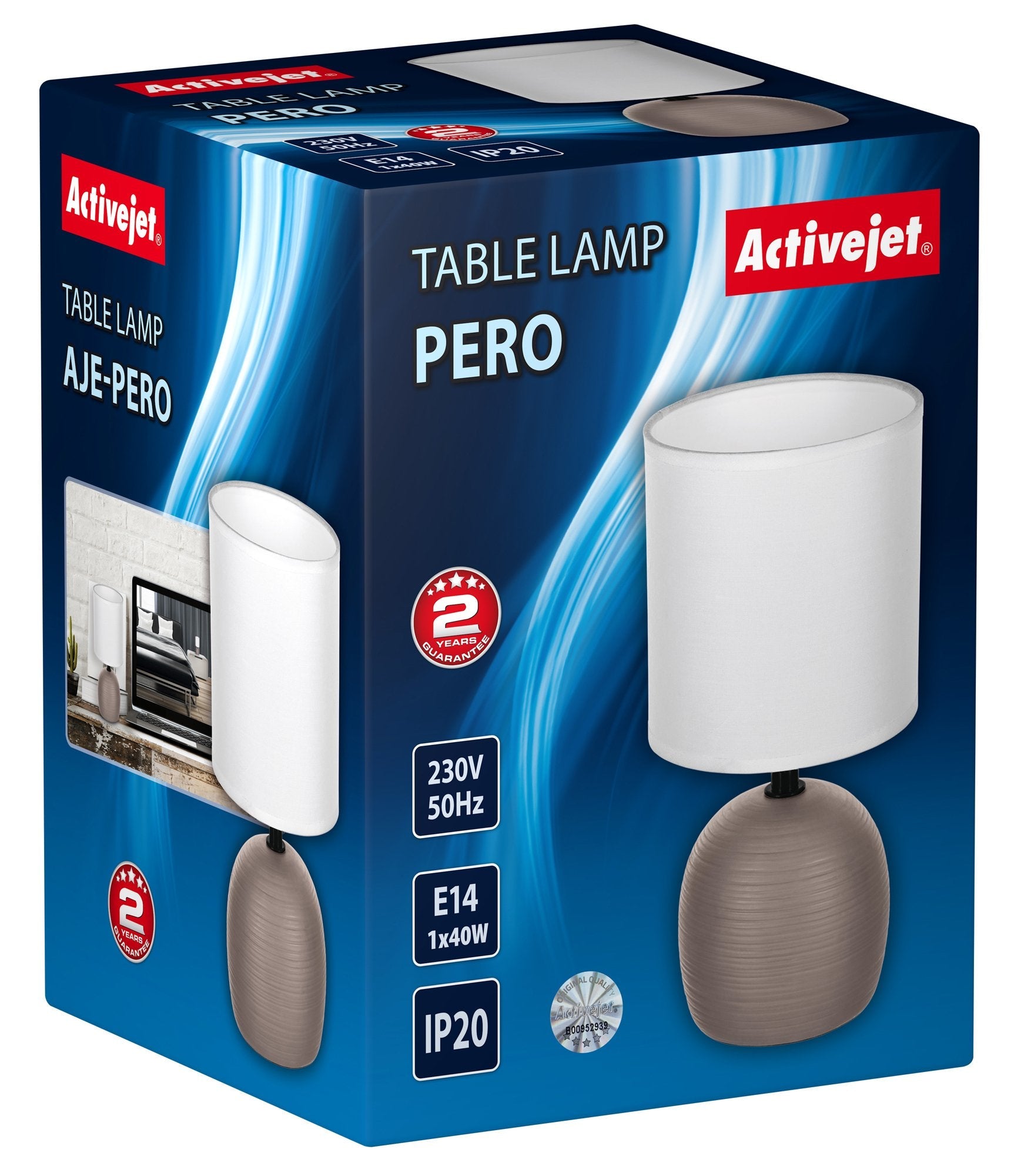 EAN 5901443123576 - Activejet AJE-PERO lámpara de mesa Bronce imagen 3