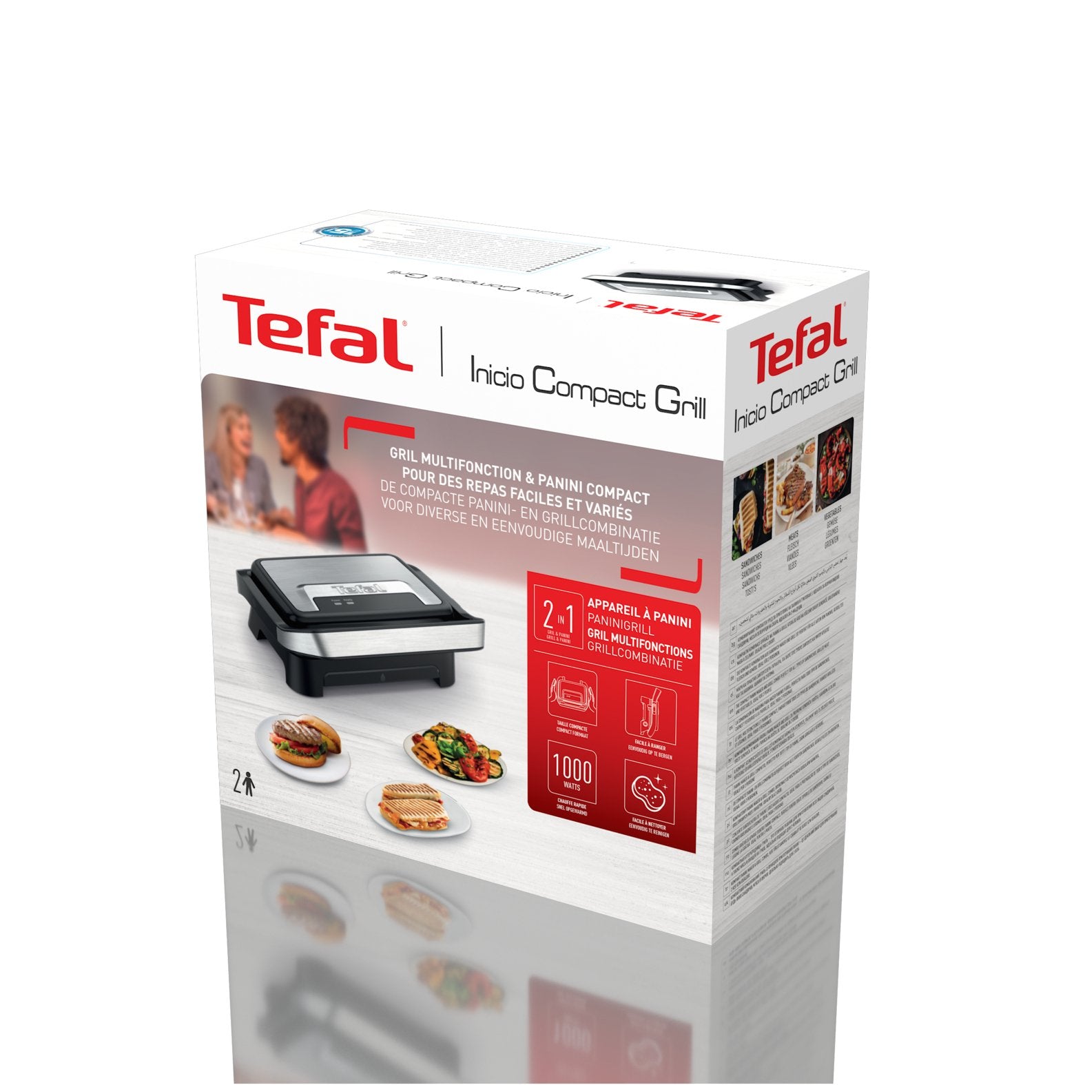 EAN 3045380026377 - Tefal Inicio Compact GC270D10 parrilla eléctrica de contacto imagen 12