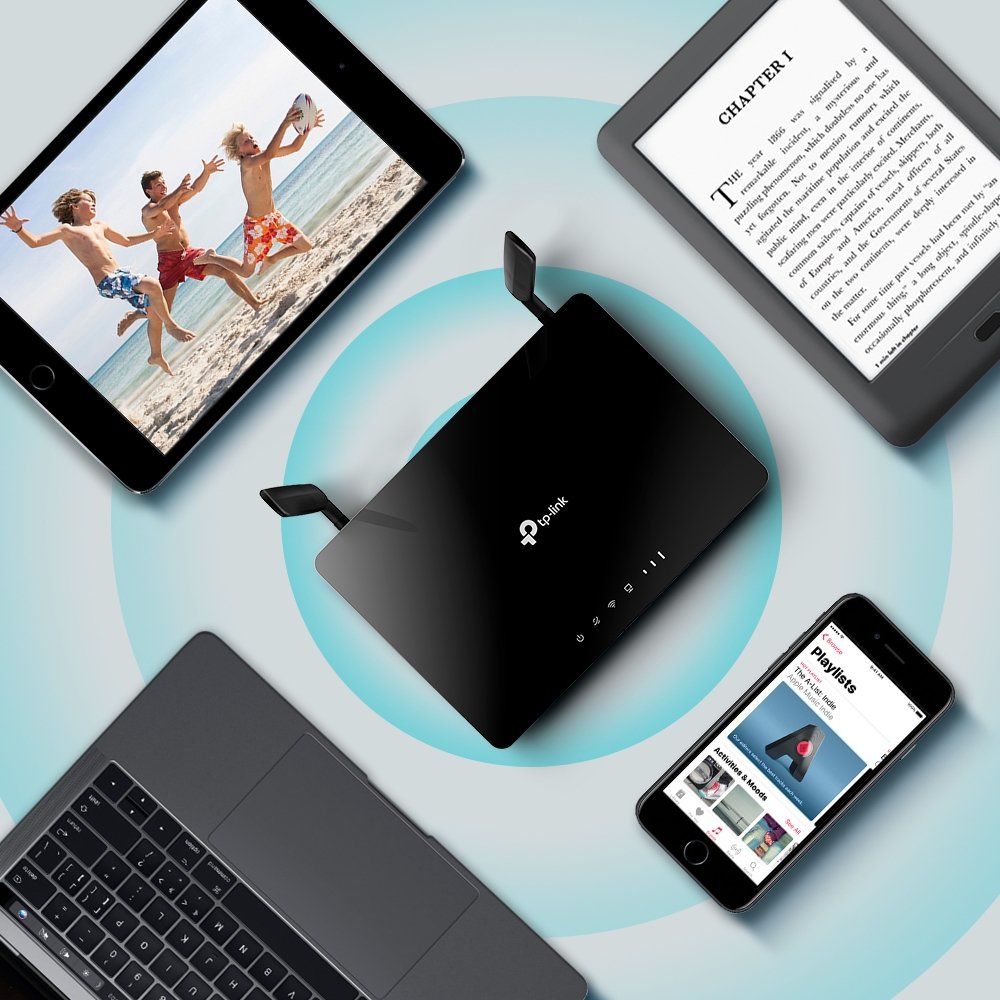 EAN 8885020625752 - TP-Link Archer MR402 router inalámbrico Ethernet rápido Doble banda (2,4 GHz / 5 GHz) 4G Negro imagen 4