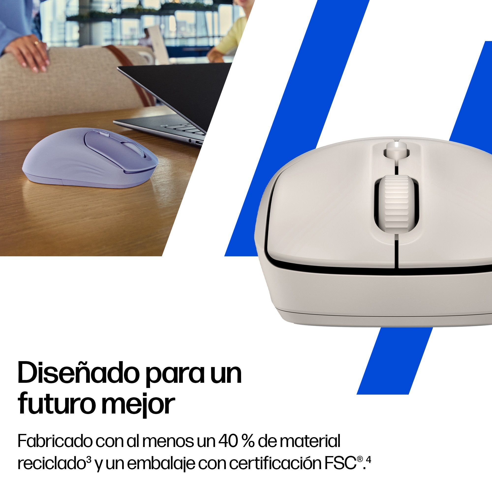 EAN 5715328149816 - HP 400 Quiet Purple Wireless Mouse ratón Hogar Ambidextro RF Wireless + Bluetooth 6000 DPI imagen 3