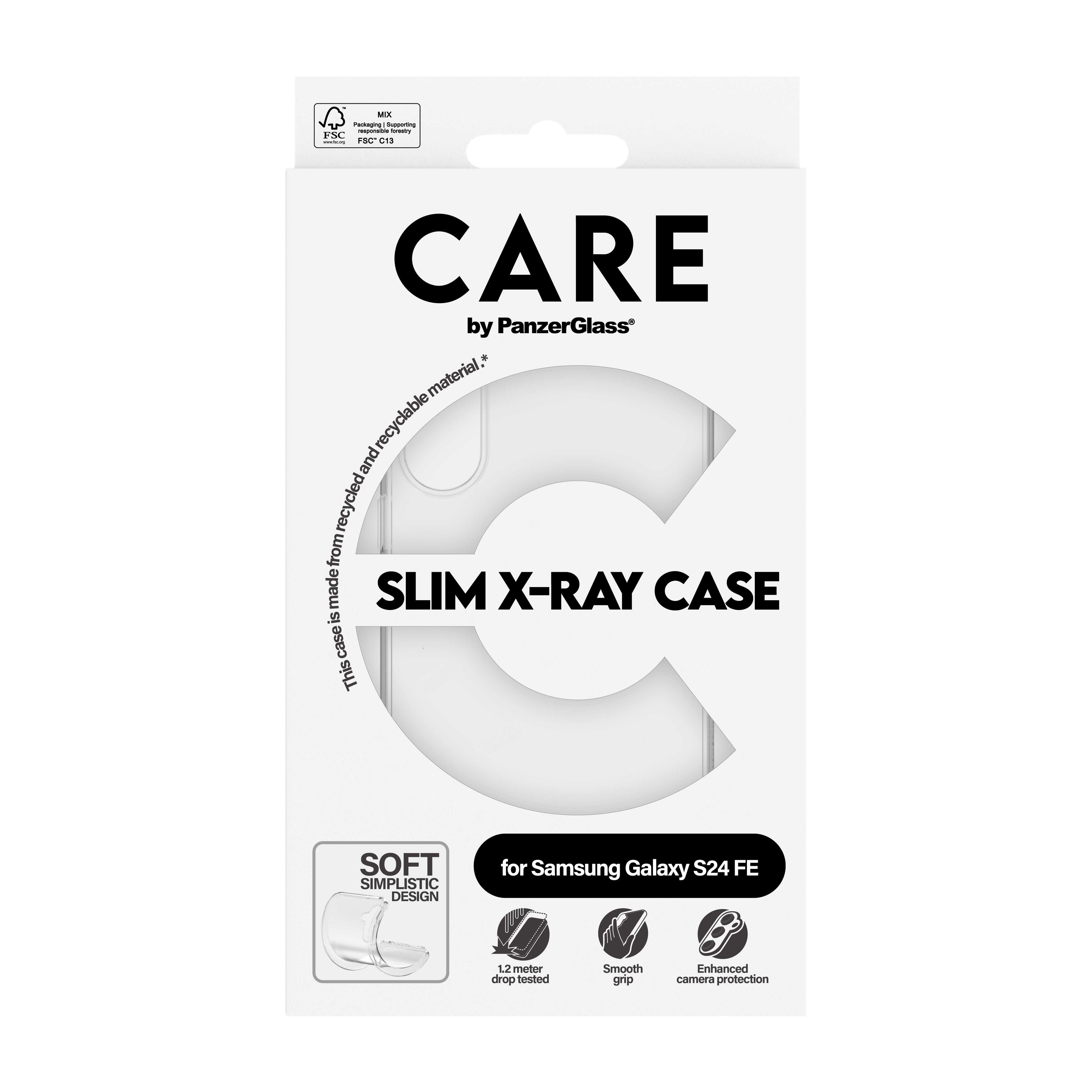 EAN 5715685012488 - PanzerGlass CARE™ by ® X-Ray Case Samsung Galaxy S24 FE 5G funda para teléfono móvil Transparente imagen 3