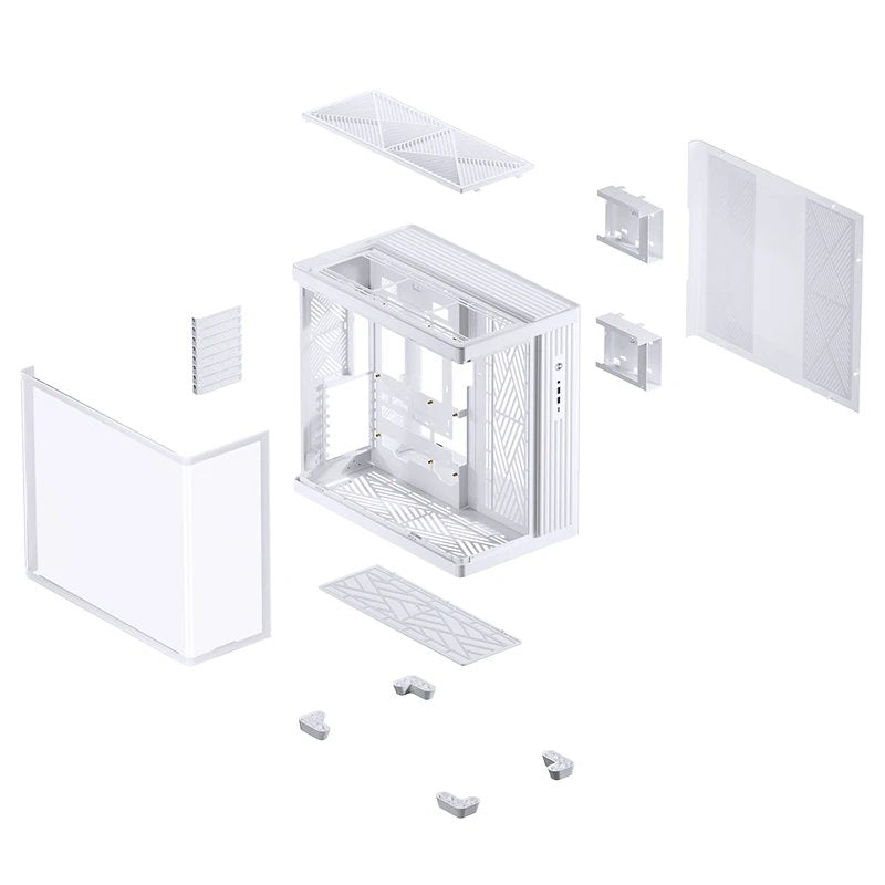 Jonsbo Tk-4 Carcasa, Midi-Tower, Atx, Tempered Glass - Blanco