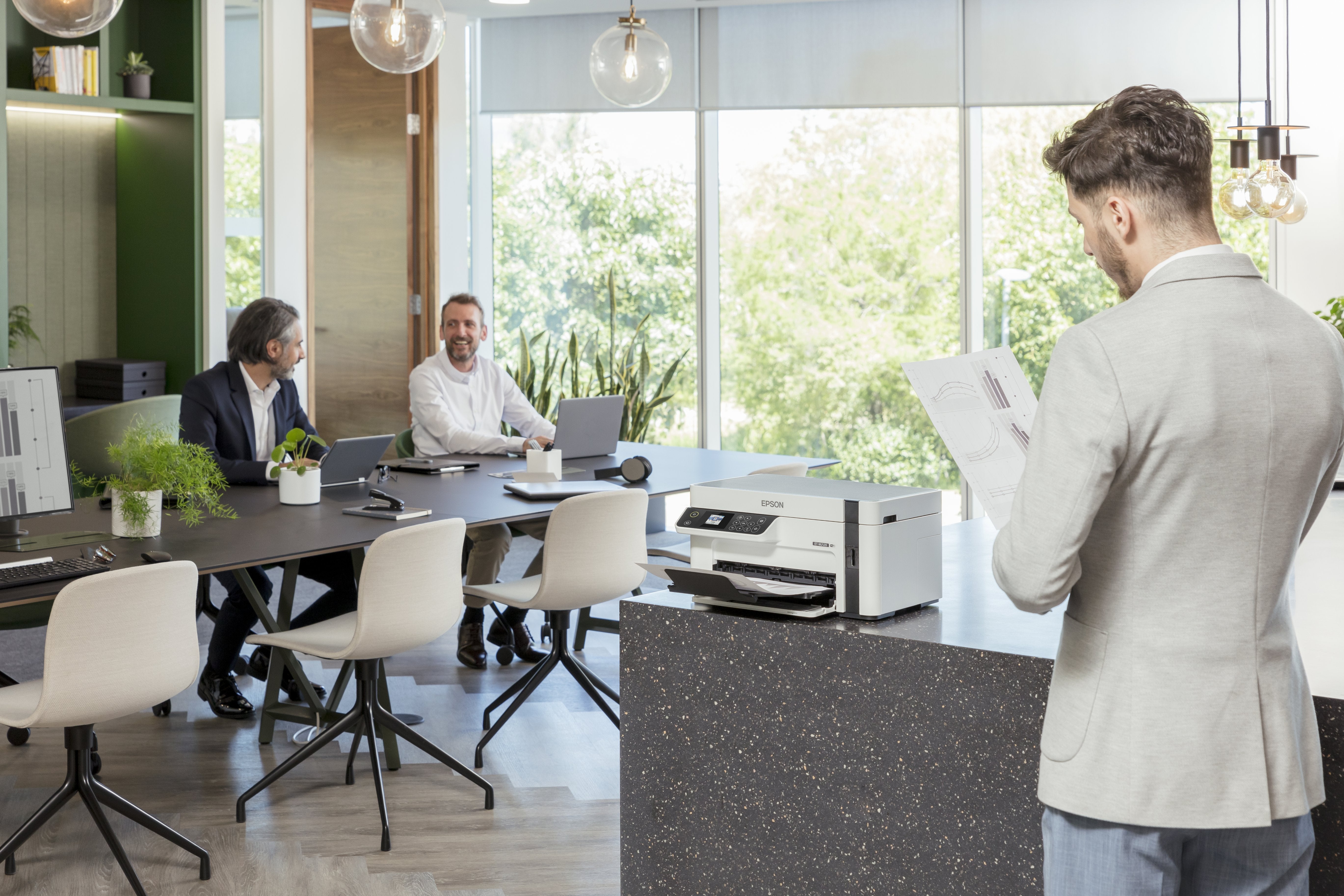 Impresora Epson Ecotank Mono M2120, 3 En 1, A4, 1200 X 2400 Ppp, 32 Ppm, Usb, Wi-Fi, 3 Aã±Os De Garantia Despues Del Registro.