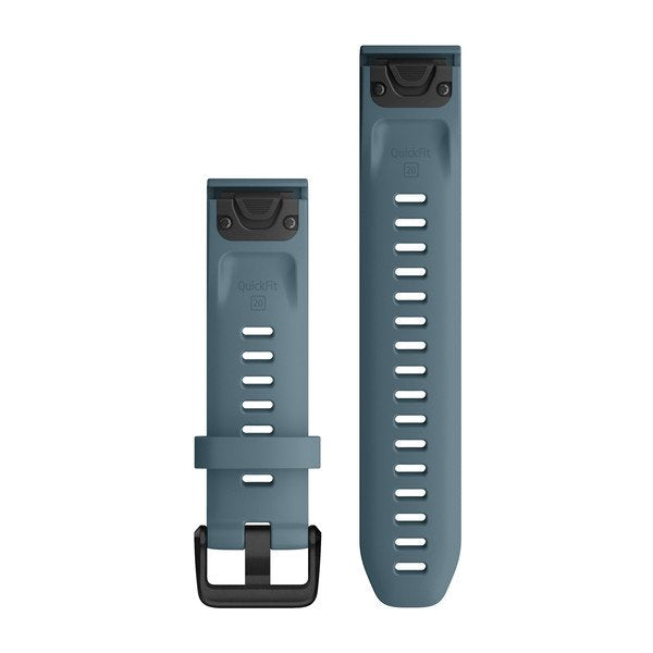 Garmin Ersatzarmband Quickfit20 Silikon Blau Schiefergrau