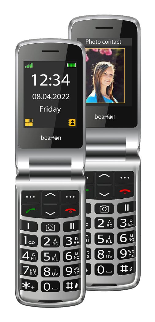 Beafon Sl605 6,1 Cm (2.4") Negro, Plata Teléfono Para Personas Mayores
