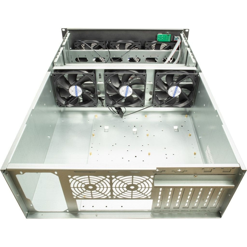 EAN 4260455647182 - Inter-Tech 4F28 Estante Negro, Plata imagen 3