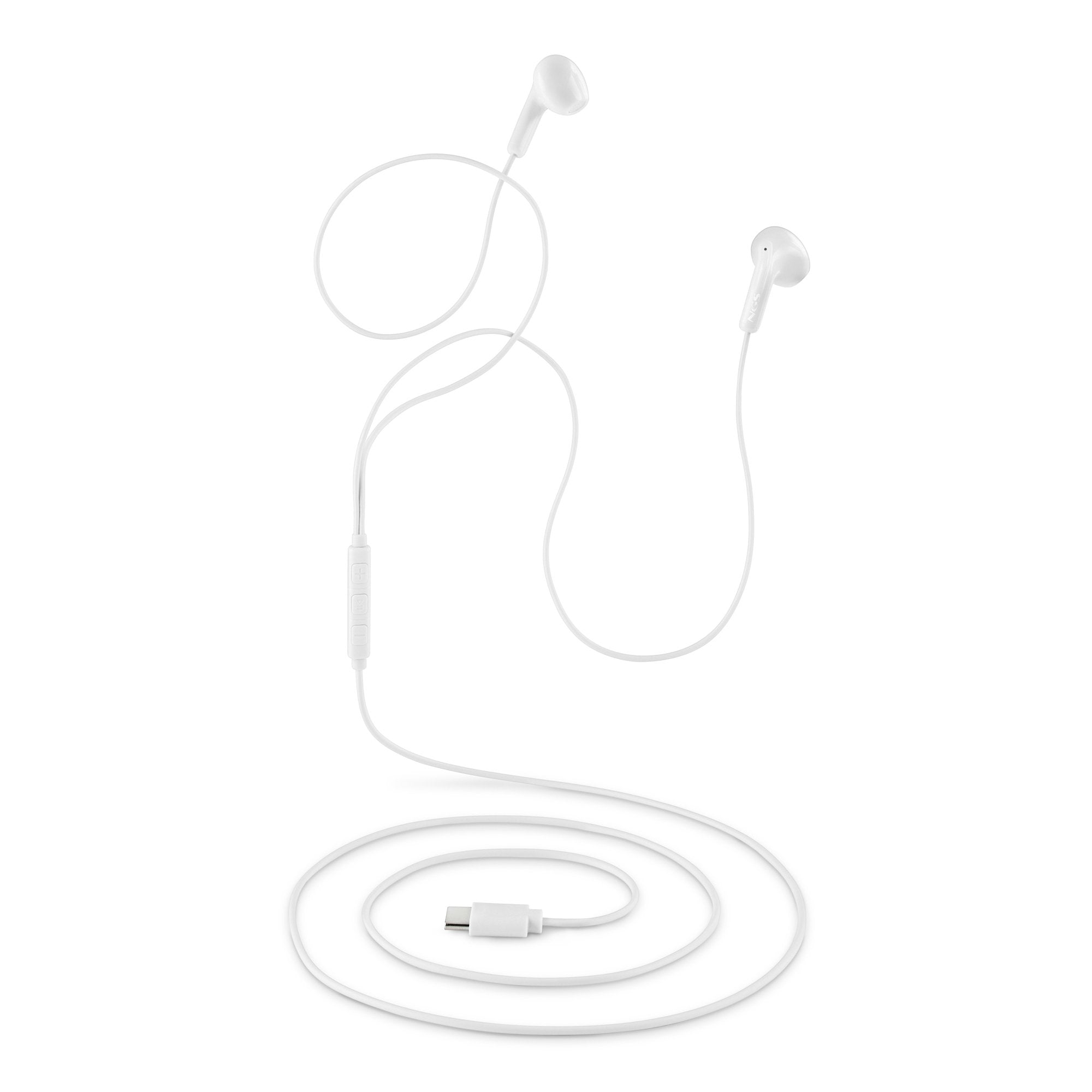 EAN 8435430627176 - NGS CROSS GLIDE Auriculares Alámbrico Dentro de oído Llamadas/Música USB Tipo C Blanco imagen 5