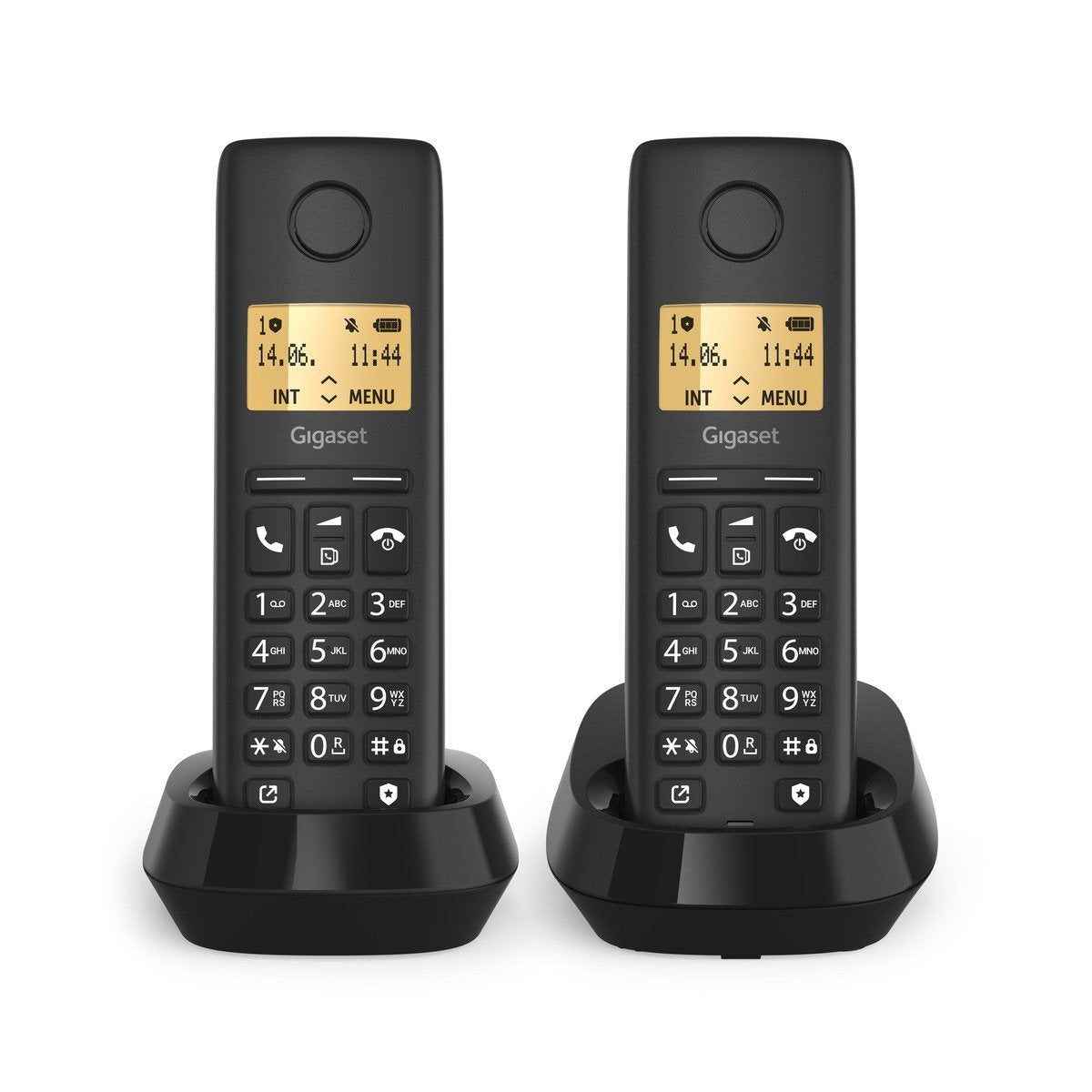 EAN 4255781905624 - Gigaset BASIC 100 DUO Teléfono DECT/analógico Identificador de llamadas Negro imagen 1