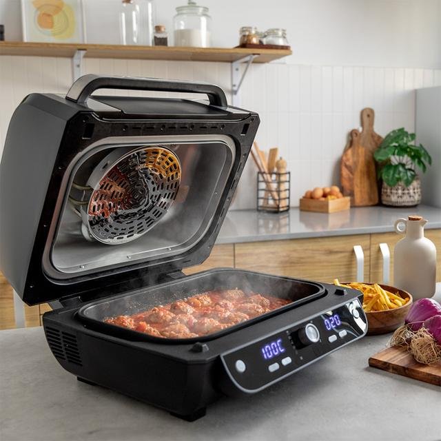 EAN 8435484049504 - Cecotec Cecofry FireDome 8000 Pro Sencillo 8 L Independiente 1700 W Freidora de aire caliente Negro, Acer imagen 7