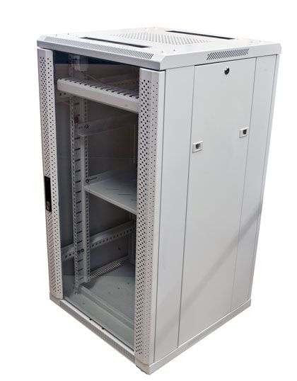 Allnet 19\"Schrank, 42he, B600/T1200mm, Glamür, Lichtgris, Snb-Serie,