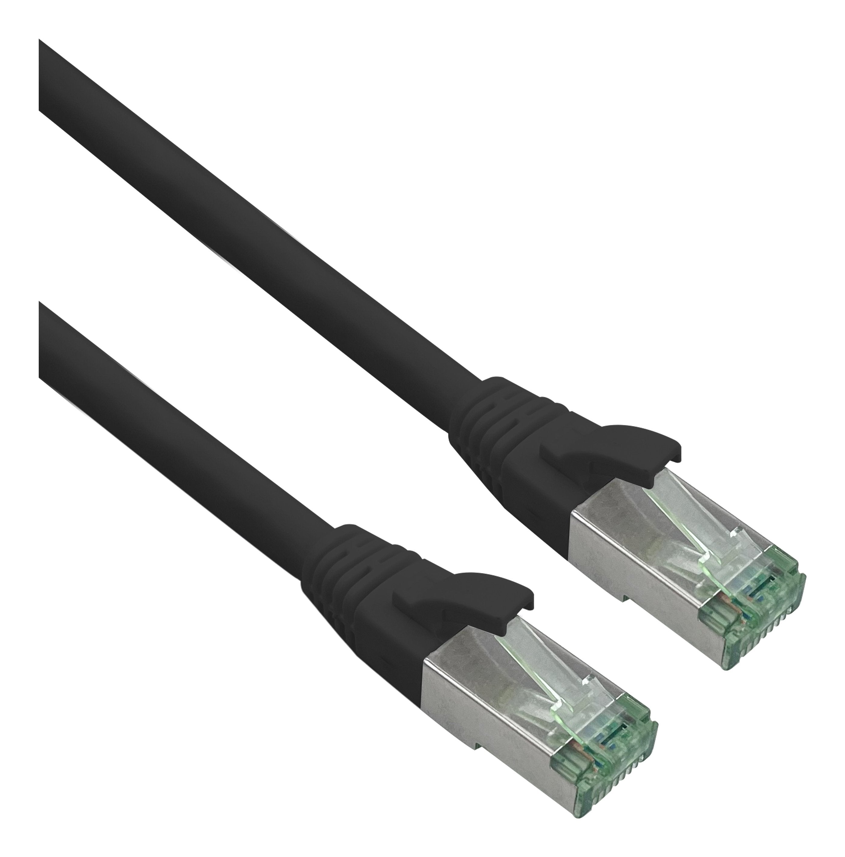 Helos Grs Certificado Cat 6a Cable De Red Con Cat 7 Rohkabel Tpe Negro 5,0m