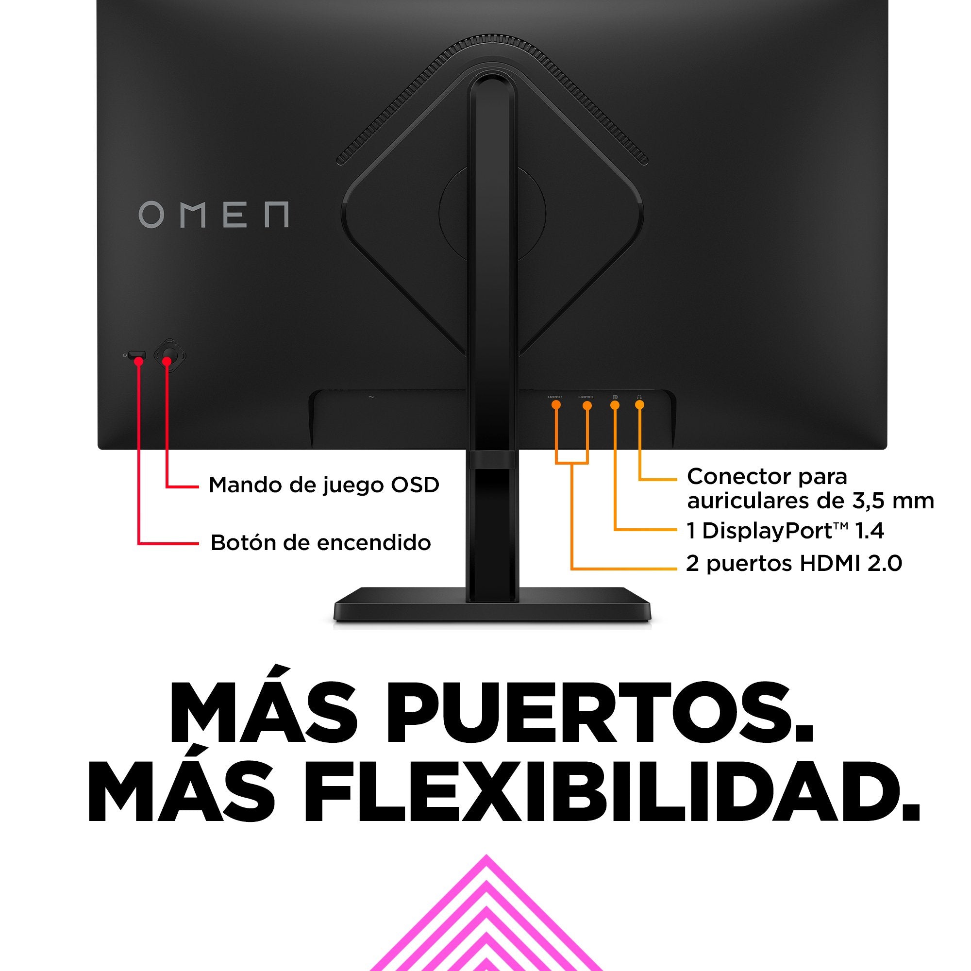EAN 5715063732571 - OMEN by HP 27q pantalla para PC 68,6 cm (27") 2560 x 1440 Pixeles Quad HD LCD Negro imagen 3