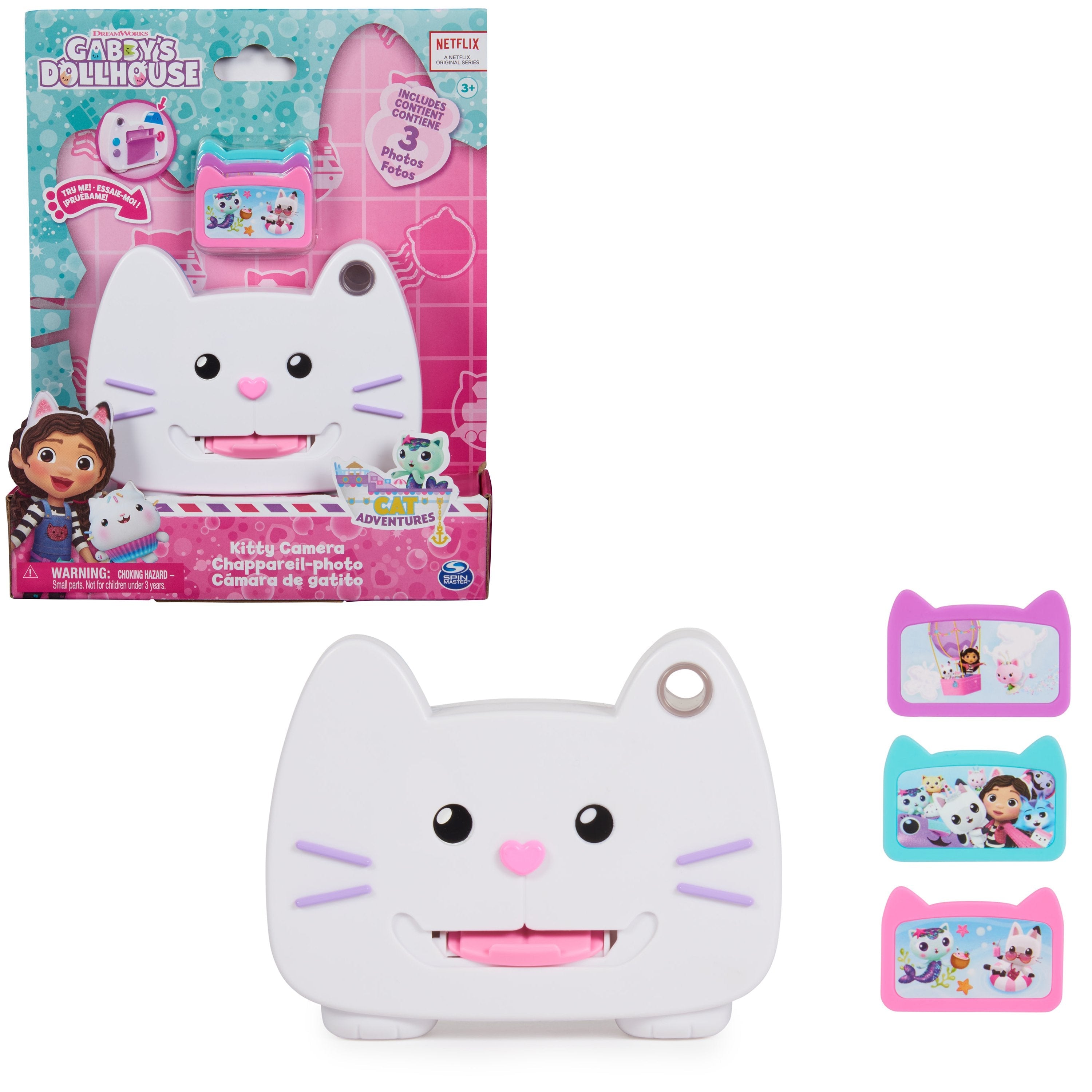 Spin Master Dreamworks Gabby'S Dollhouse Cat Adventures - Cámara De Juguete Para Gatos, Juego De Rol Con 3 Motivos Fotográficos 6065859