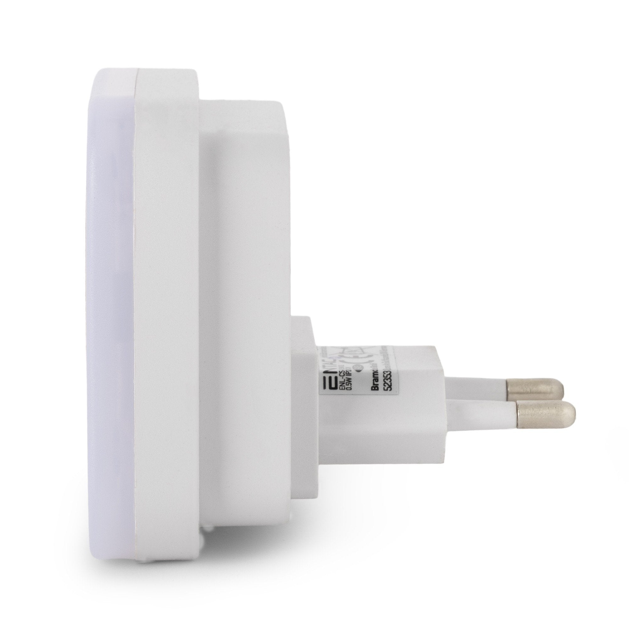 Entac Nachtlicht 0.5w Quadrat. Cw Blanco Dämmerungssensor