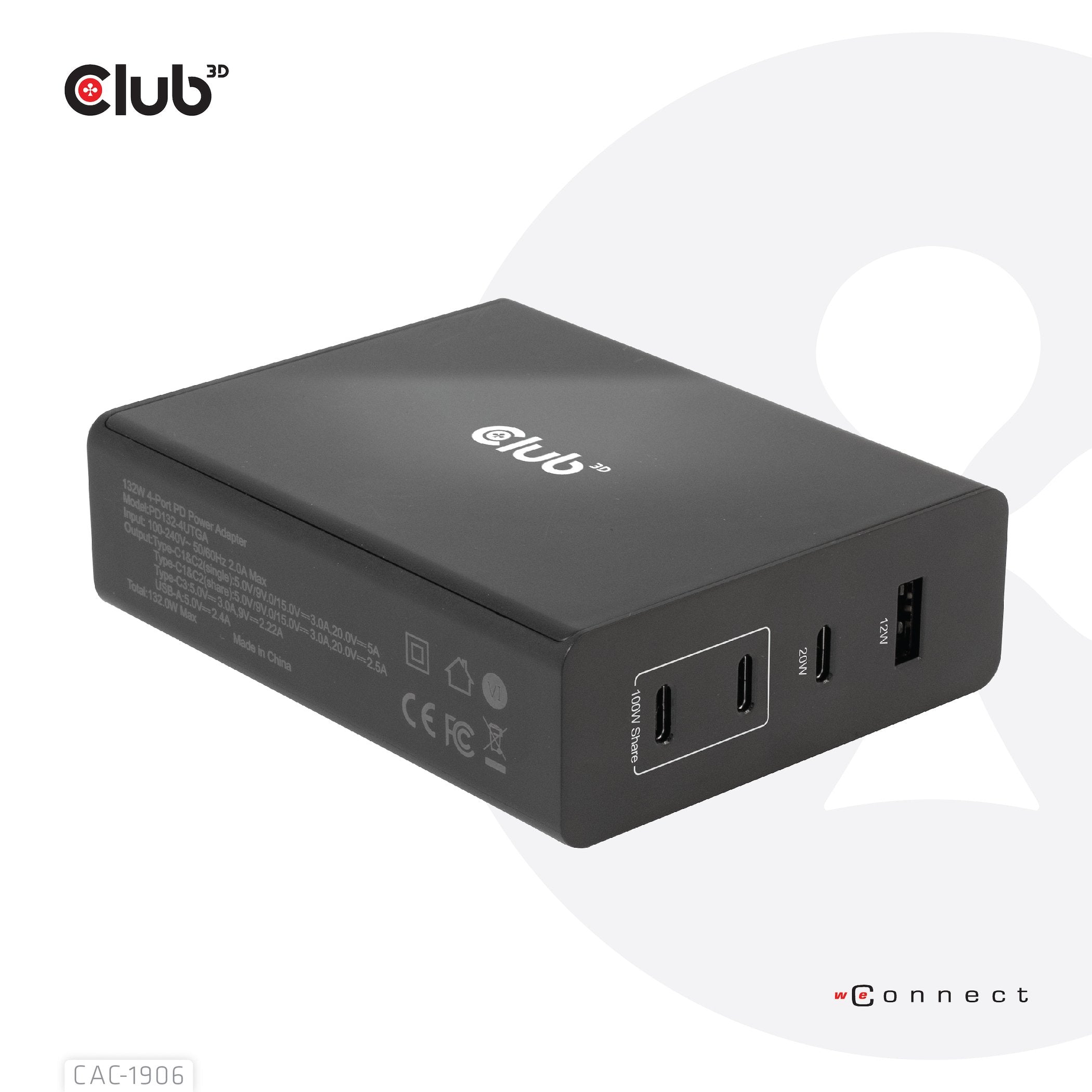 EAN 8719214472276 - CLUB3D CAC-1906 cargador de dispositivo móvil Universal Negro CC Interior imagen 2