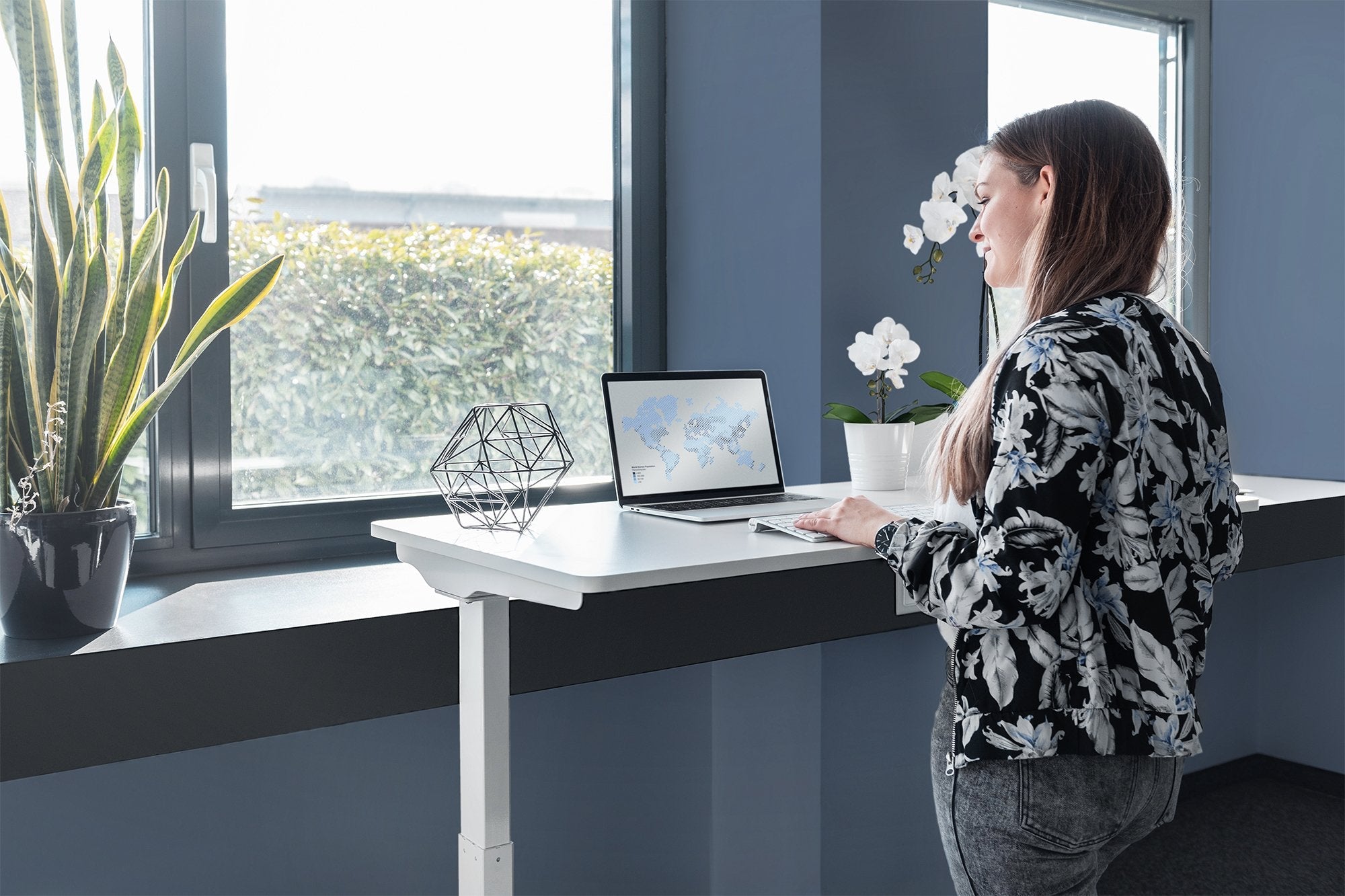 Digitus Elektr. Höhenvermellbarer Schreibtisch (Speditionsversand)