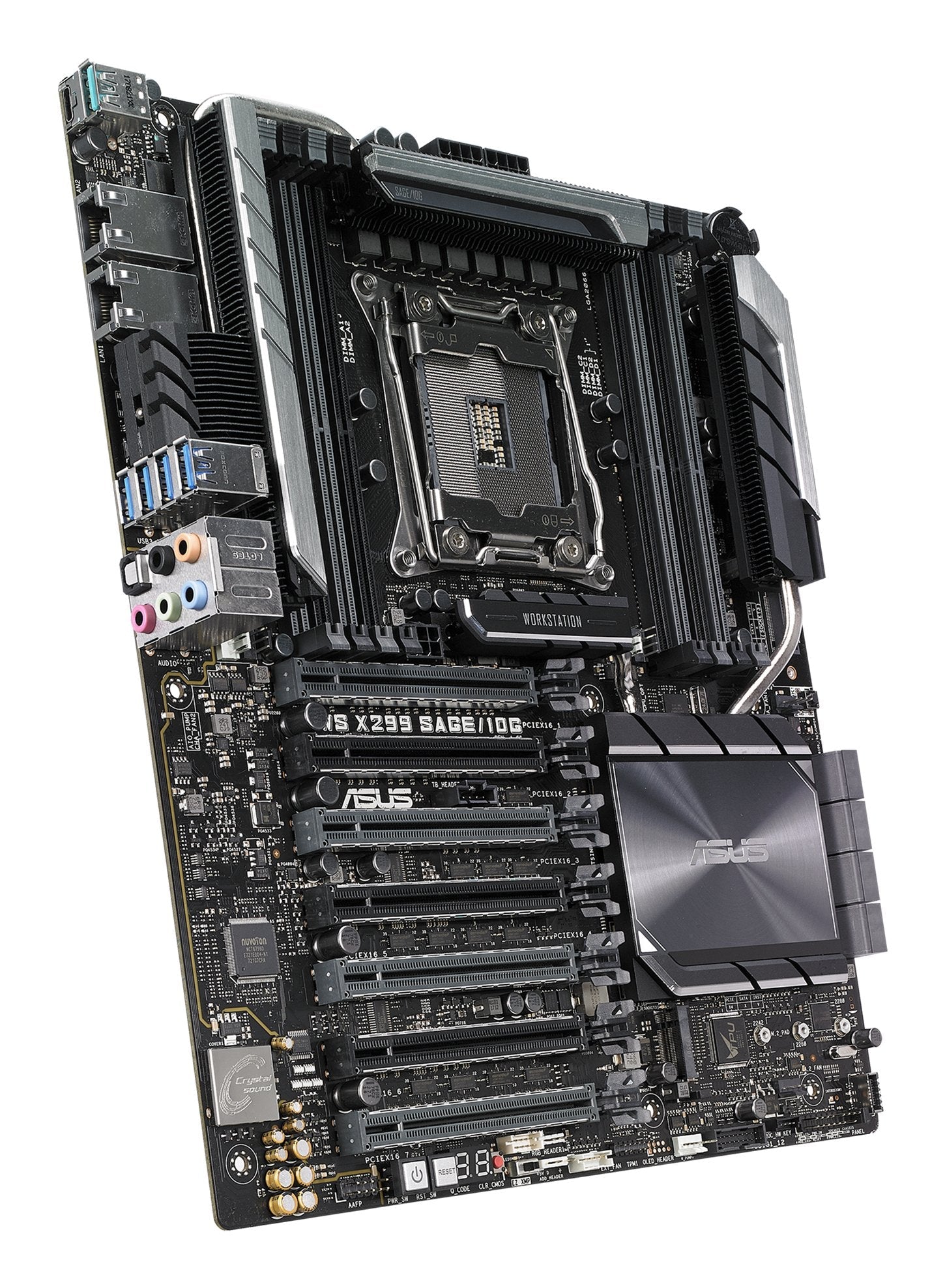 Placa Base Asus Lga2066 Ws X299 Sage/10g Ce Ddr4 Snd+Gln+U3.1+M2 Sata6gb/S
