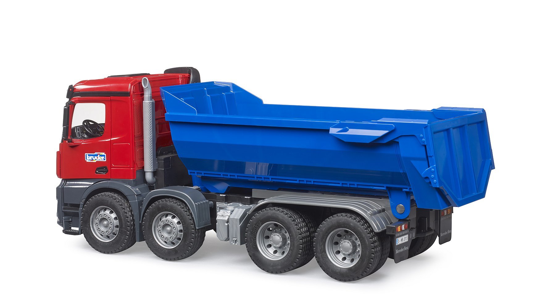 EAN 4001702036218 - BRUDER MB Arocs Halfpipe Kipp LKW imagen 3