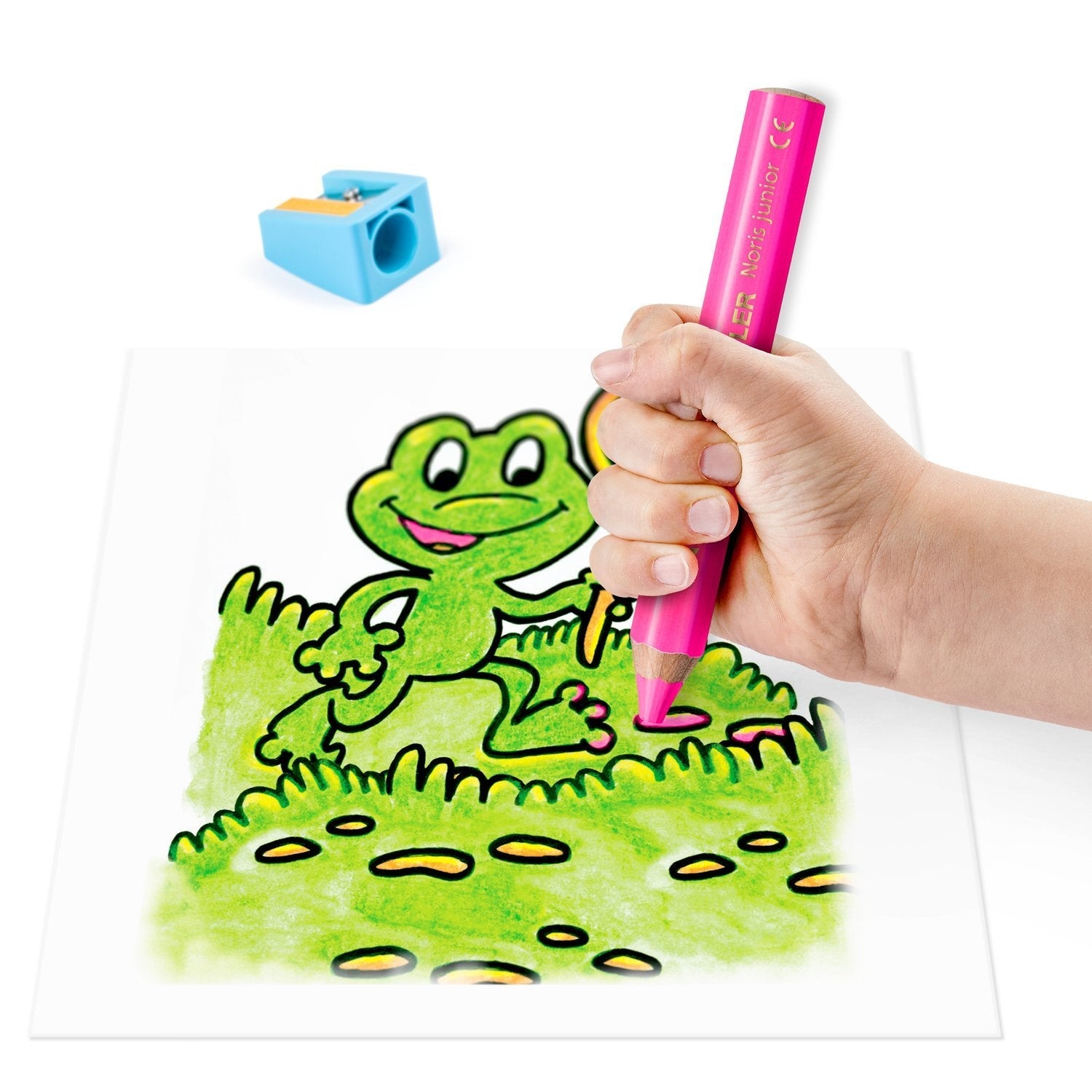 Maedtler Hntmifte Noris Junior Neon 4 Farben + Spitzer