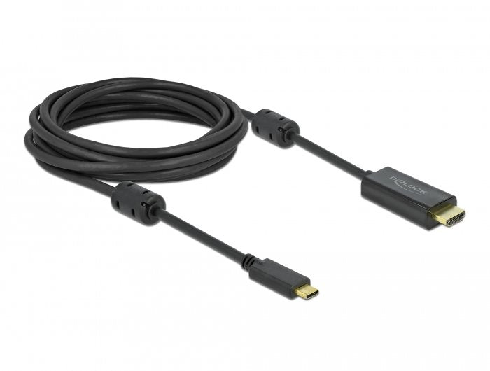 EAN 4043619859726 - DeLOCK 85972 adaptador de cable de vídeo USB Tipo C Negro imagen 1