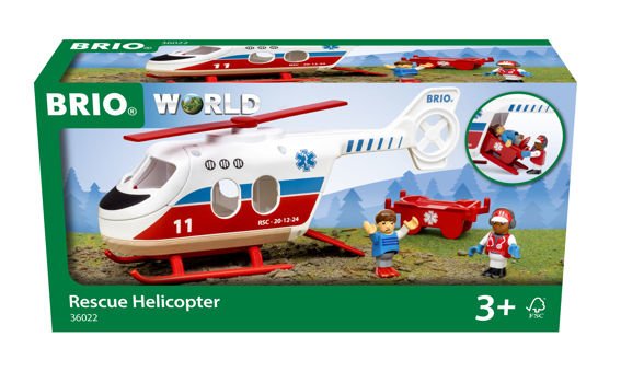 Vehículo De Juguete De Helicóptero De Rescate Mundial Brio 63602200