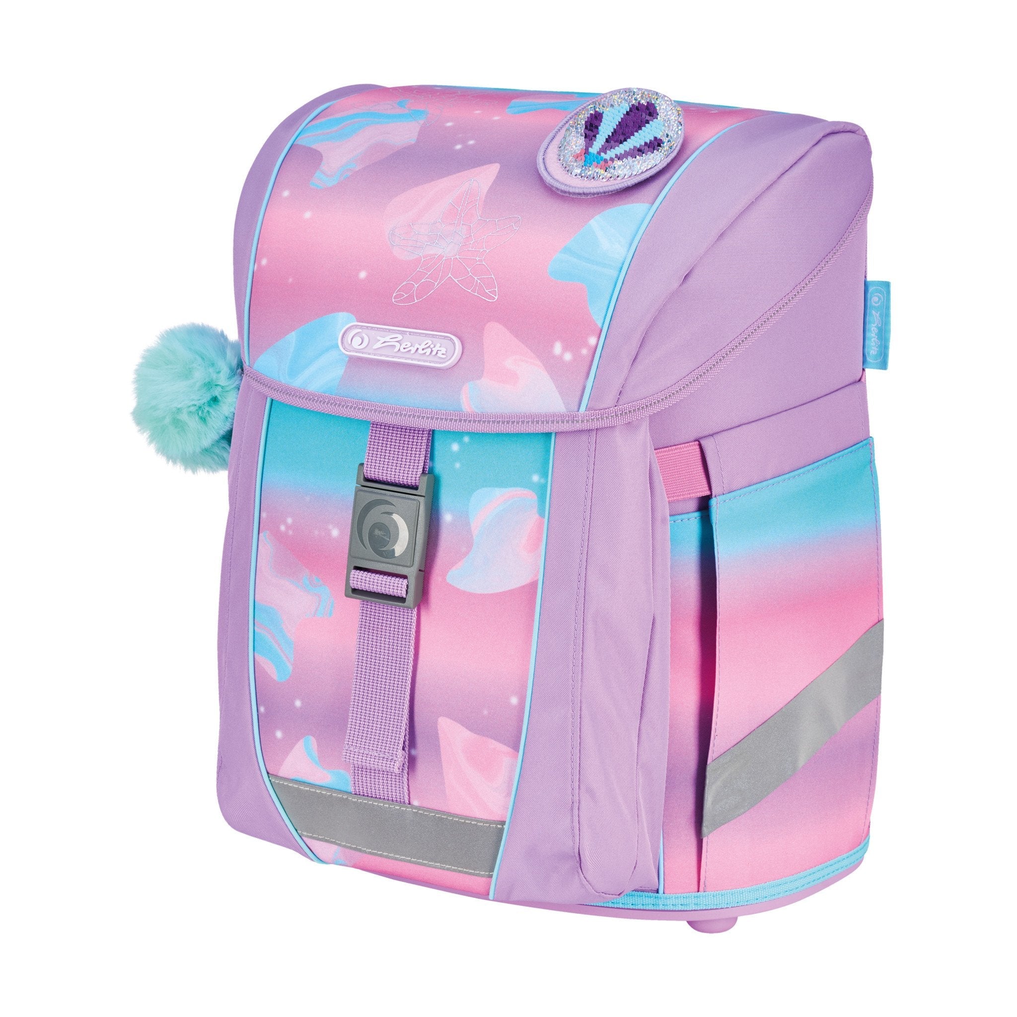 EAN 4008110396316 - Herlitz FiloActive XL Plus Ocean Lights juego de mochila escolar Chica Poliéster Azul, Rosa imagen 11