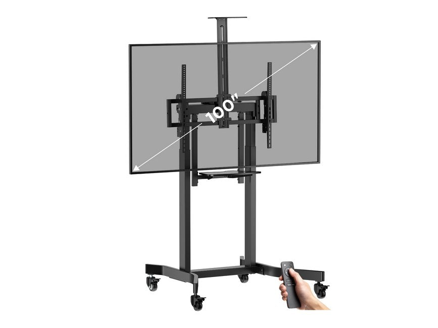 Soporte De Suelo Motorizado Equip 650633 Pantalla 55"-100" Orientable Vesa Max 800x600 Max120kg