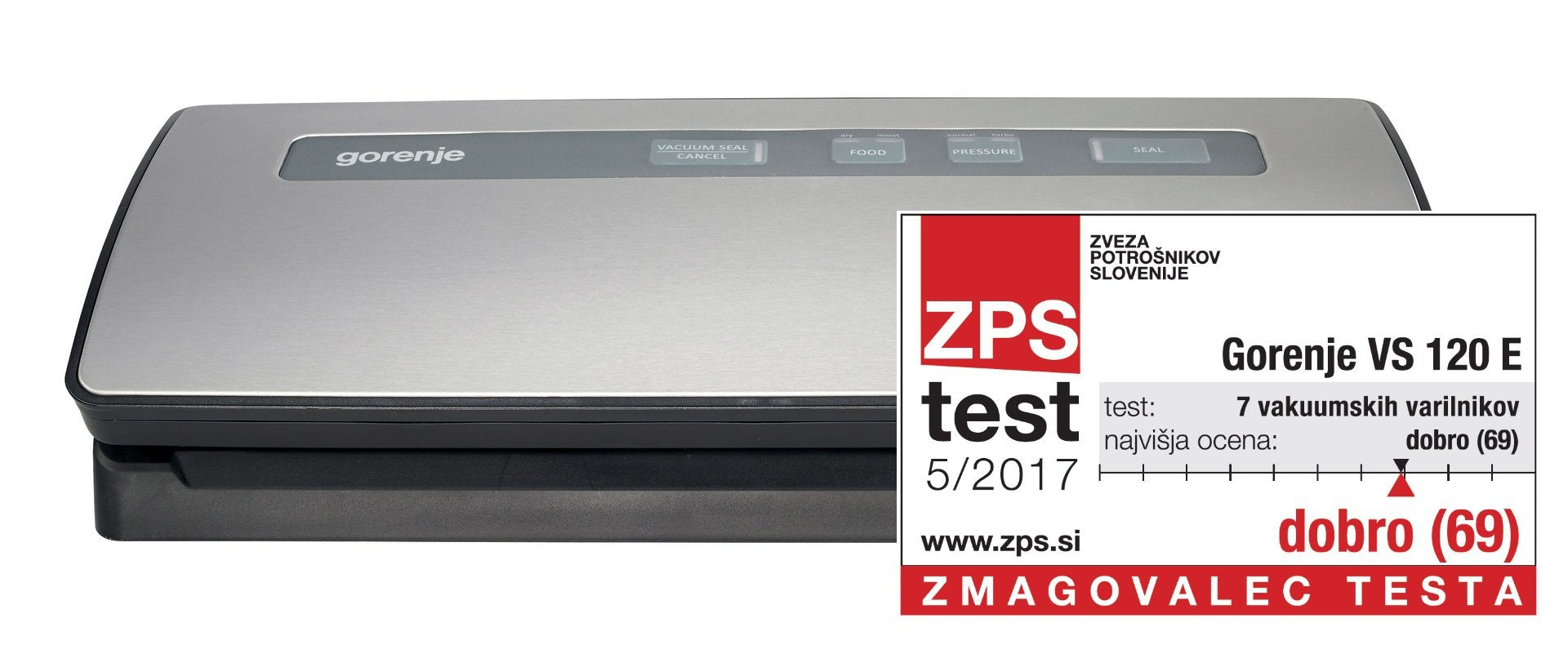 EAN 3838942128943 - Gorenje VS120E sellador al vacío Gris imagen 6