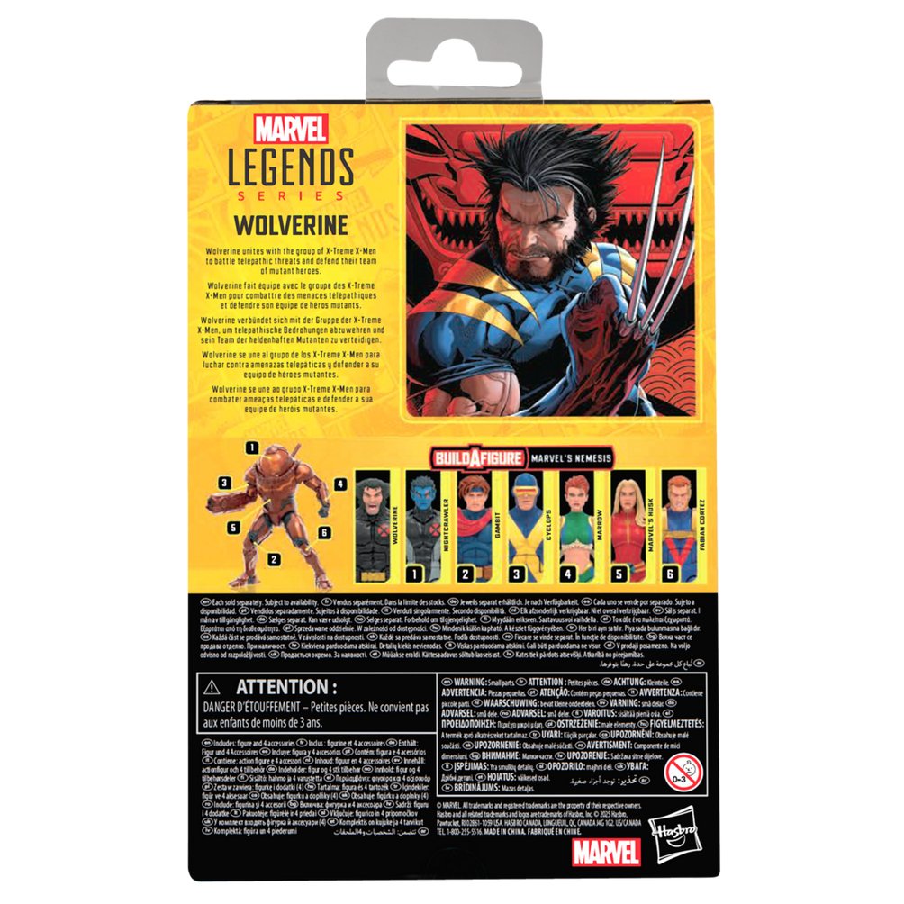 Figura Hasbro Marvel Legends Series Build A Figure Marvels Nemesis X Men Wolverine