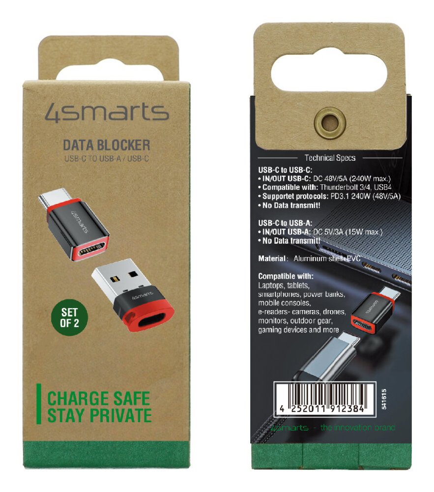 EAN 4252011912384 - 4smarts 541615 tarjeta y adaptador de interfaz USB Tipo C imagen 3