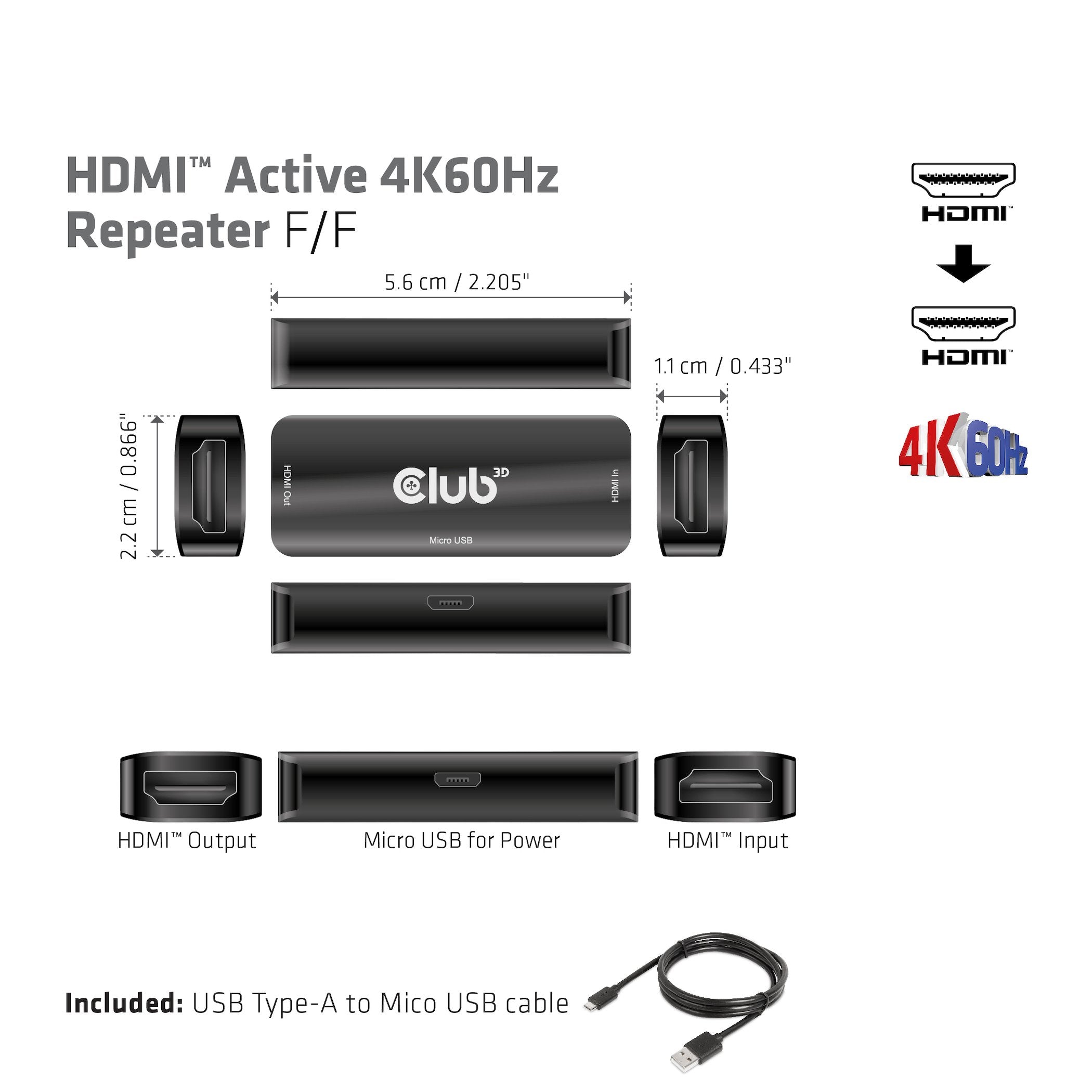 EAN 8719214472825 - CLUB3D CAC-1307 cable HDMI imagen 4