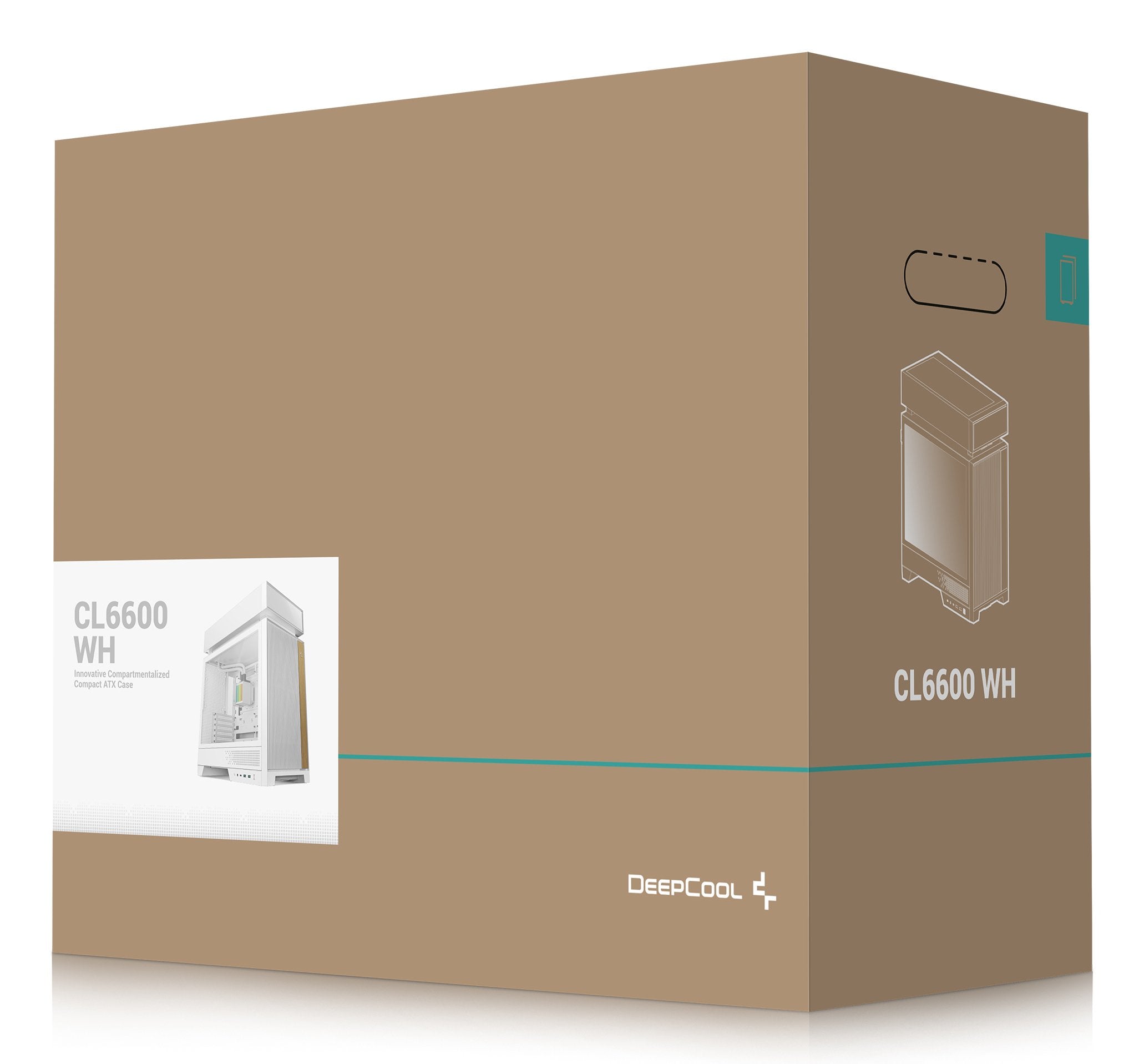 Caja Pc Deepcool Cl6600 Wh Atx 360 Aio Blanco