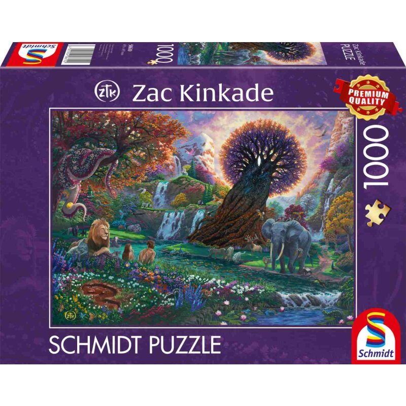 Schmidt Spiele Zac Kinkade: Der Garten Eden (1000 Teile) 58610