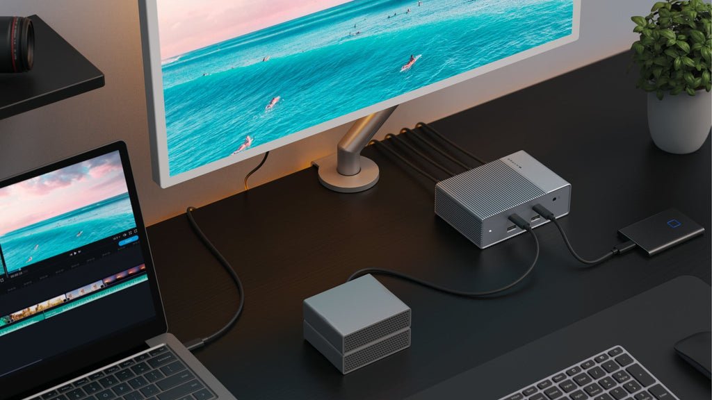 EAN 0817110016421 - HYPER HDG215-EU base para portátil y replicador de puertos Alámbrico USB 3.2 Gen 1 (3.1 Gen 1) Type-C Pla imagen 4