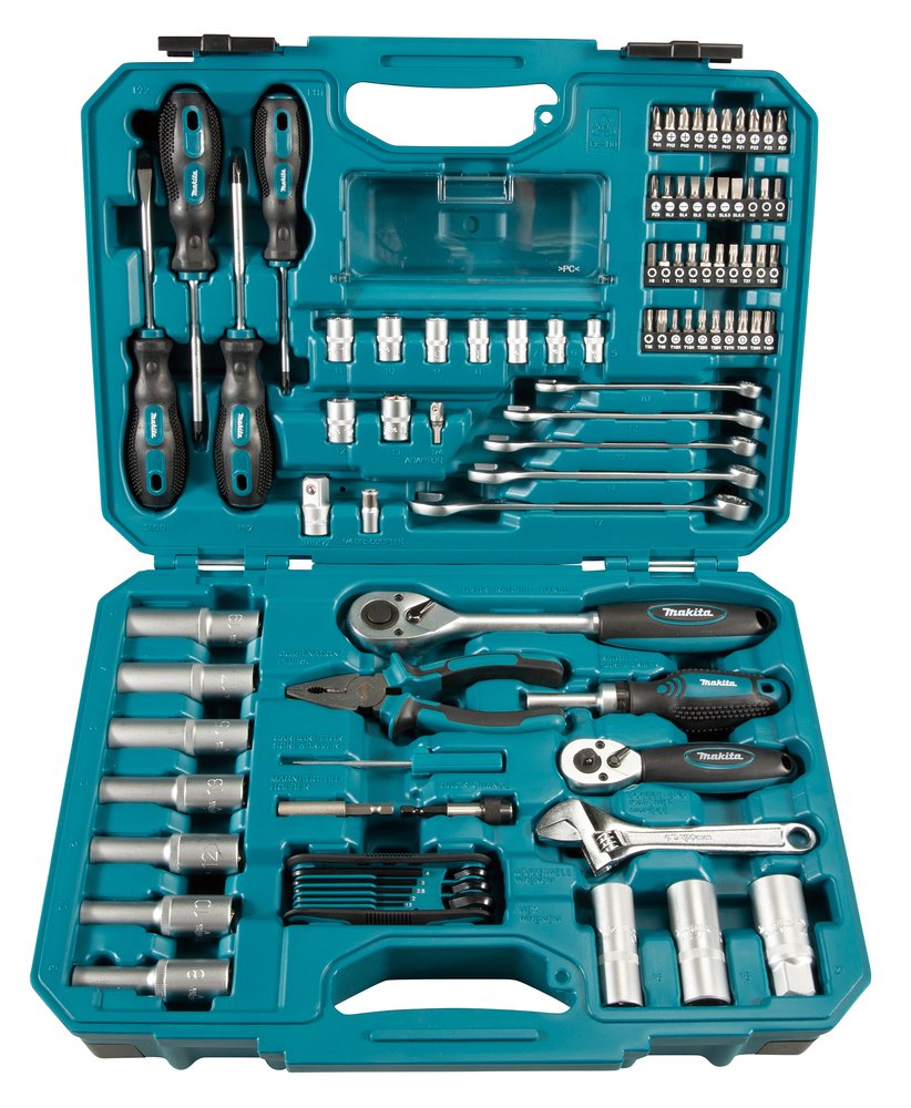 Makita Juego De Herramientas E-08458, 1/2", 1/4" Y 3/8" E-08458