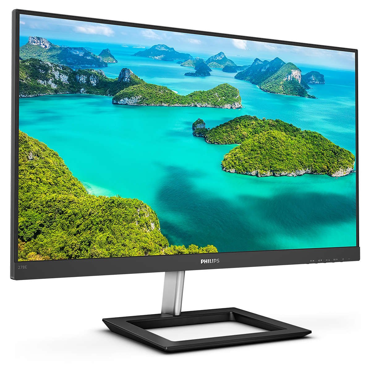 Monitor Philips E-Line 27 278e1a Ips 4k 4ms, 1000:1, Hdmi,Sp, 3 Sides Frameless