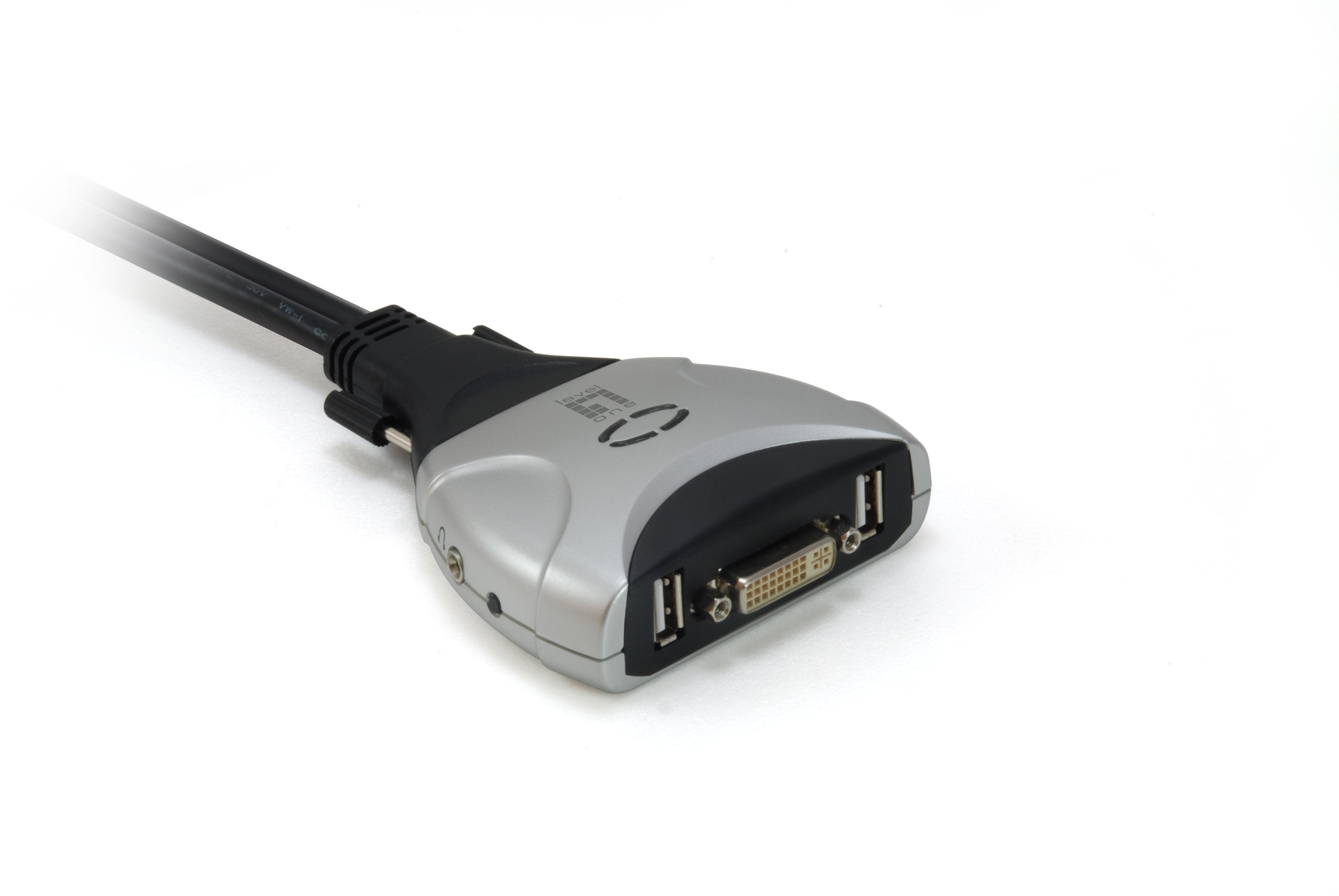 Level One Conmutador Automatico V/T/M 1a2 Cpus Dvii Usb Con Audio Cables Incluidos Kvm-0260