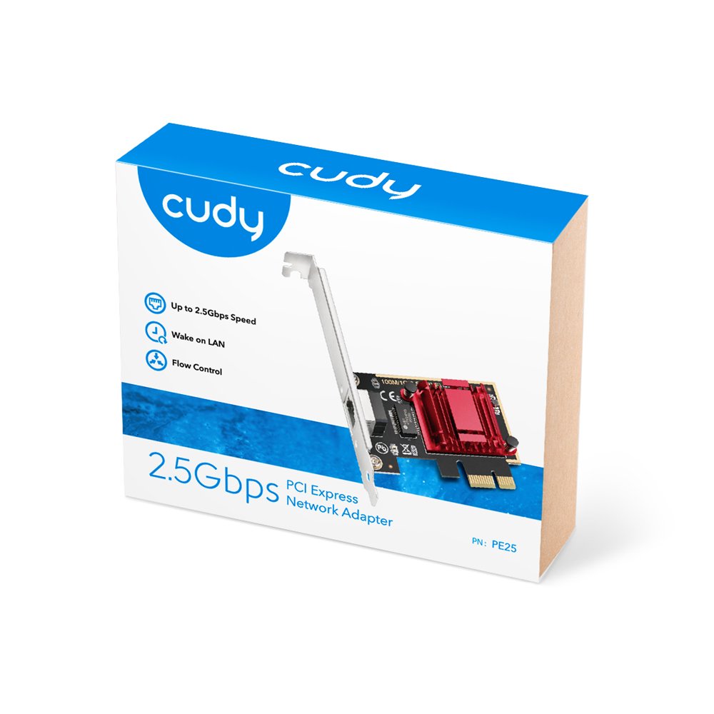EAN 6971690791483 - Cudy PE25 adaptador y tarjeta de red Interno Ethernet imagen 3