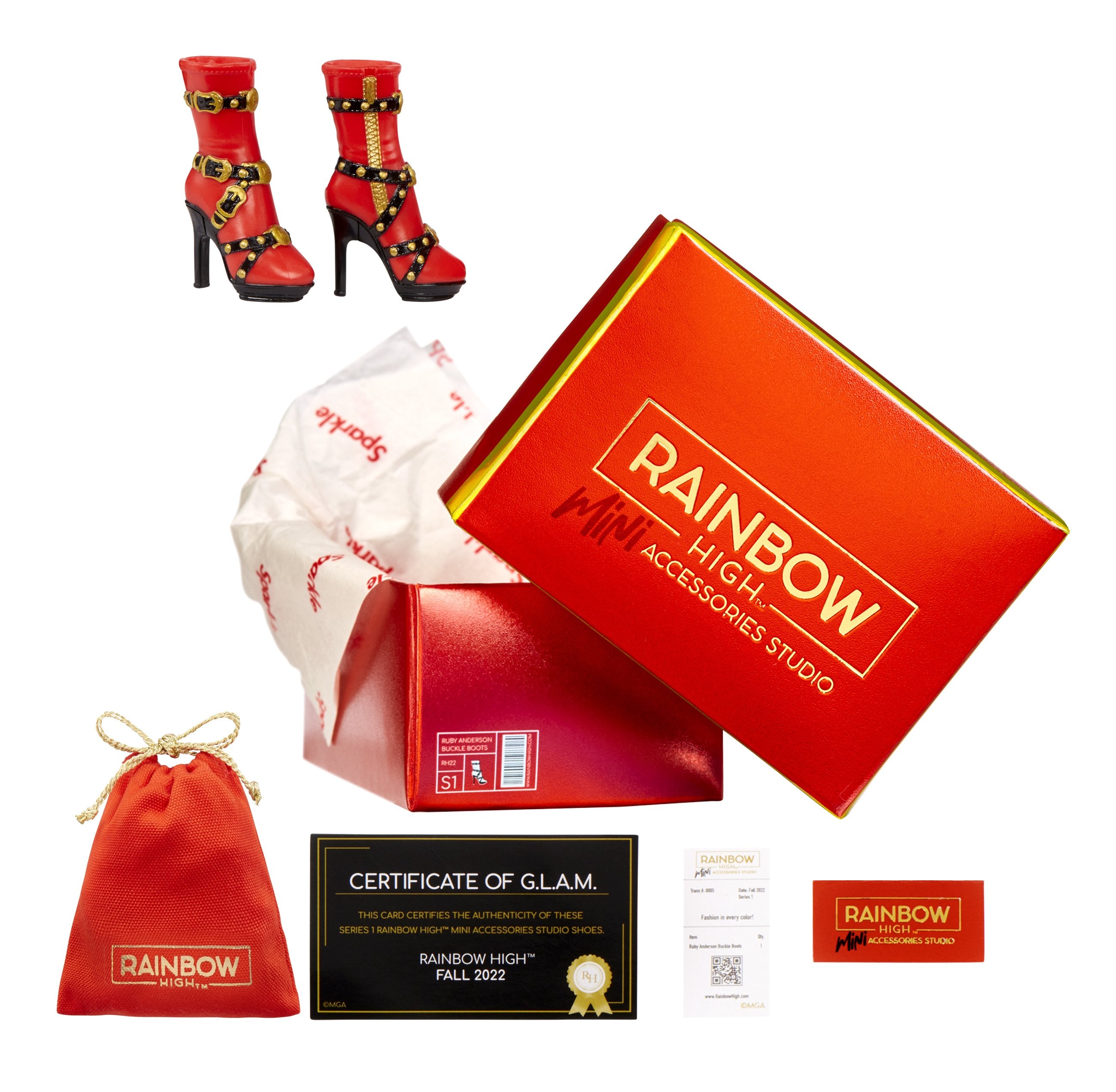 EAN 0035051586074 - Rainbow High Accessories Studio Series 1, S Assortment in PDQ Zapatos de muñeca imagen 1