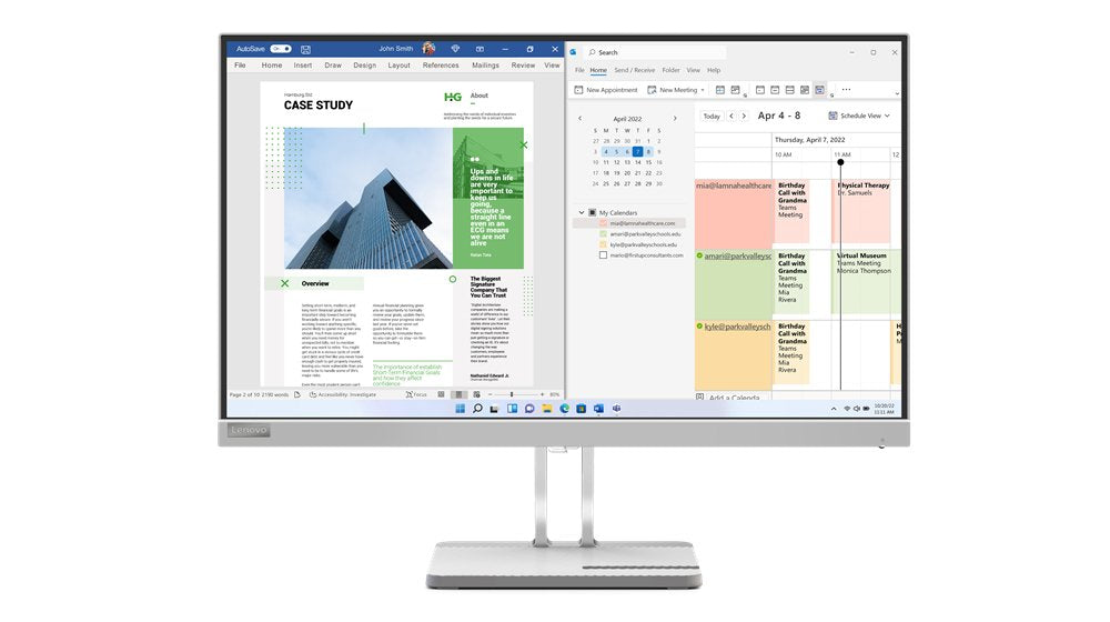 Monitor Lenovo 24.5" L25e-40 62,2 Cm 1920 X 1080 Pixeles Full Hd Gris24.5" Fhd 1xvga 1xhdmi Plata Vesa