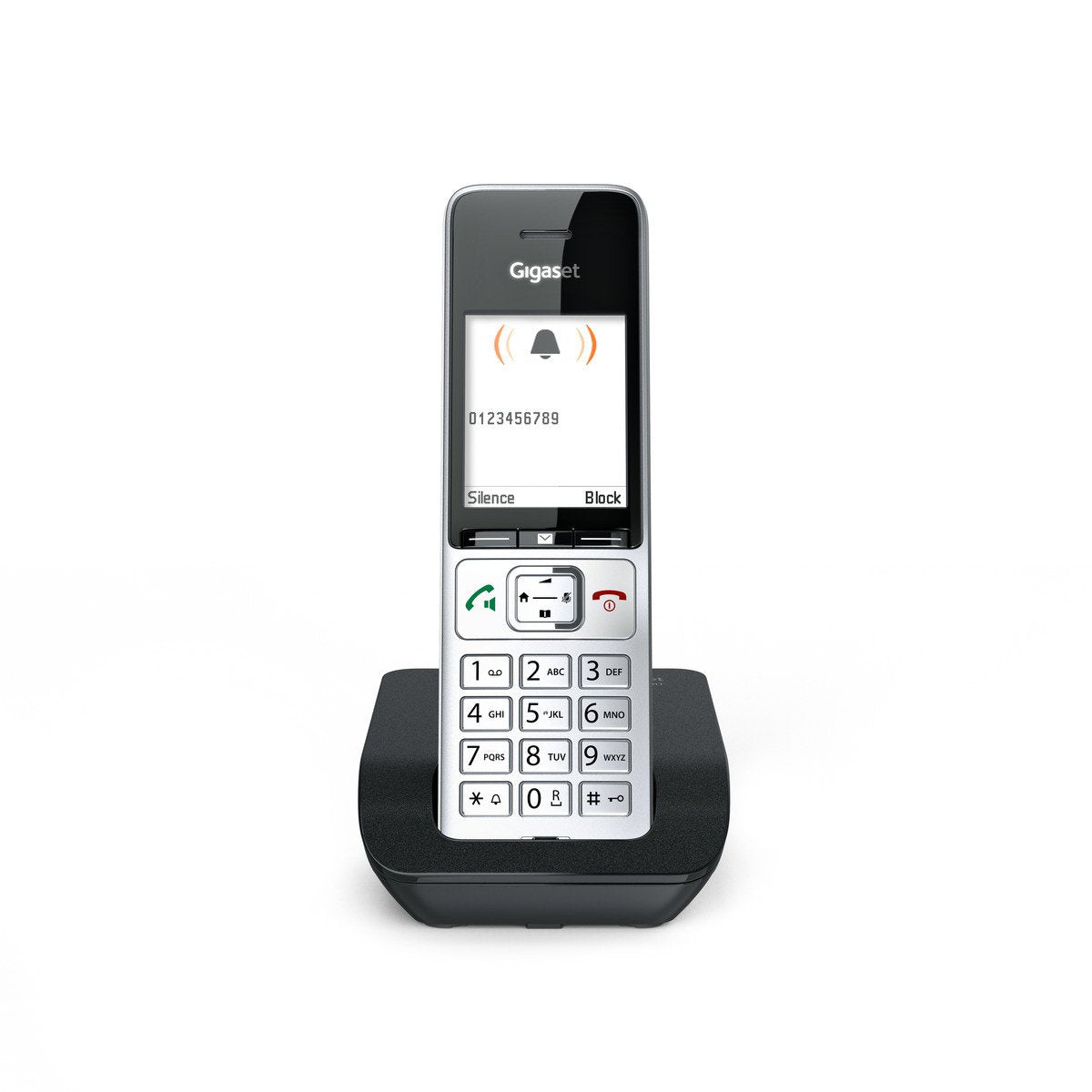 EAN 4250366866611 - Gigaset COMFORT 500 Teléfono DECT Identificador de llamadas Negro, Plata imagen 4