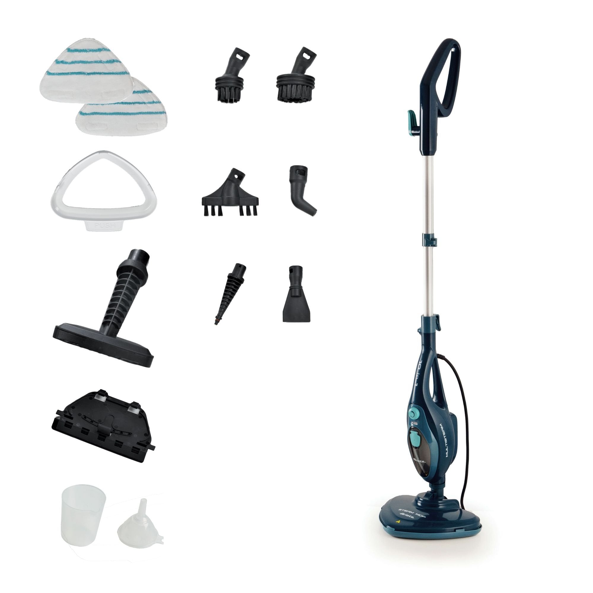 Ariete Dampfreiniger Steam Mop 10 In 1 (Blanco/Verde, 1.500 Watt) 4164g