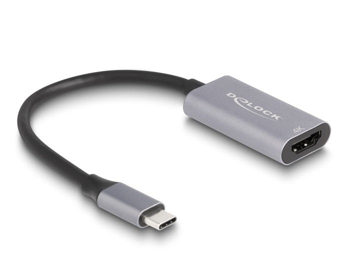 EAN 4043619600205 - DeLOCK 60020 cable HDMI 0,15 m HDMI tipo A (Estándar) USB Tipo C Negro, Gris imagen 1