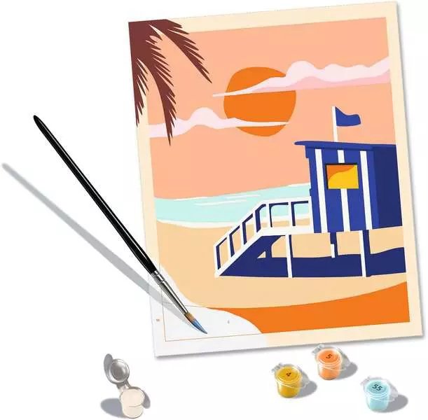 Ravensburger Creart Beach - Cottage, Pintura 23896