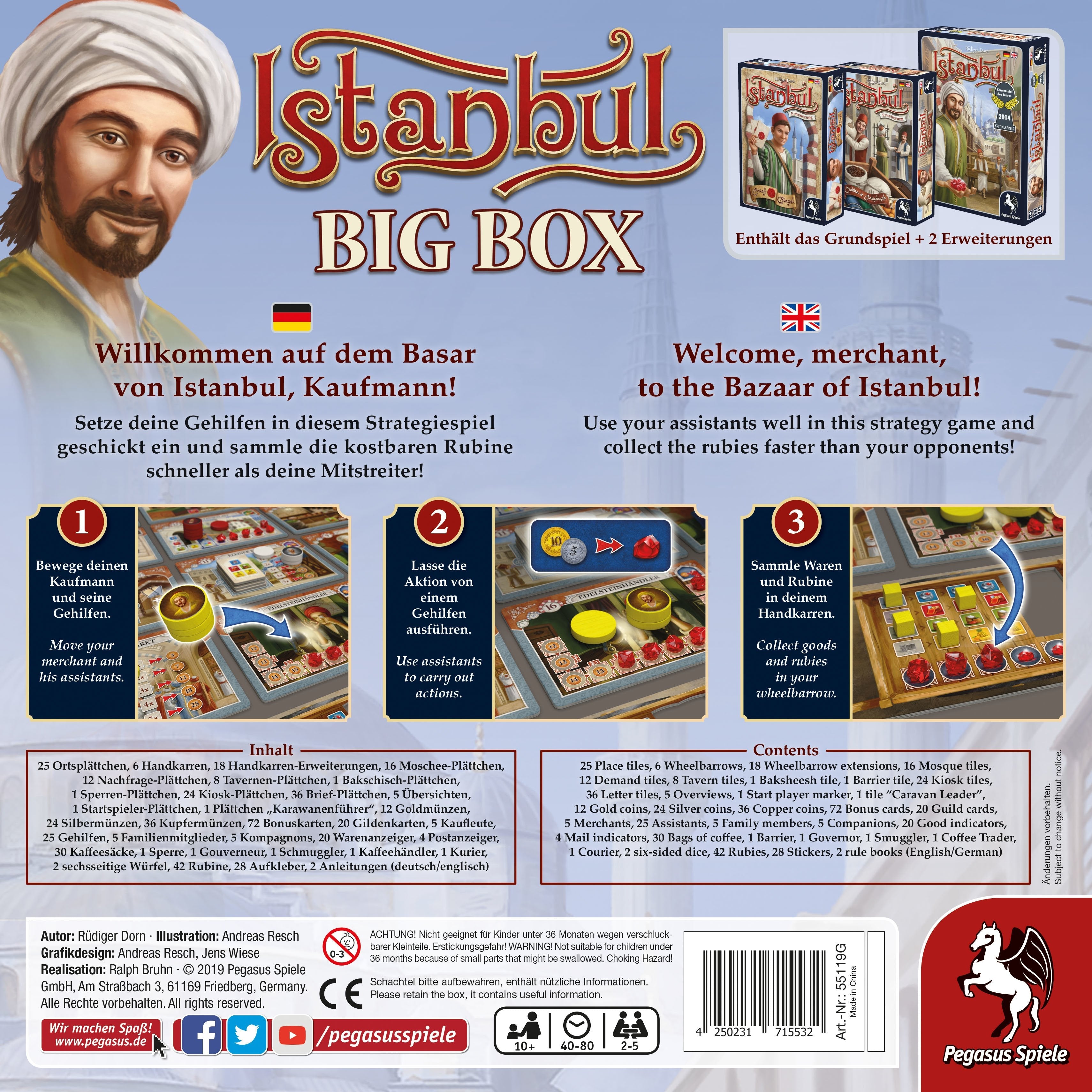 Pegasus Estambul Big Box, Juego De Mesa 55119g