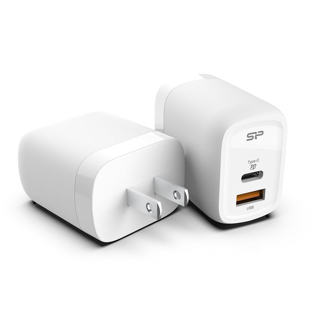 Silicon Power Cargador De Pared Qm25 30w Usb Typc Blanco