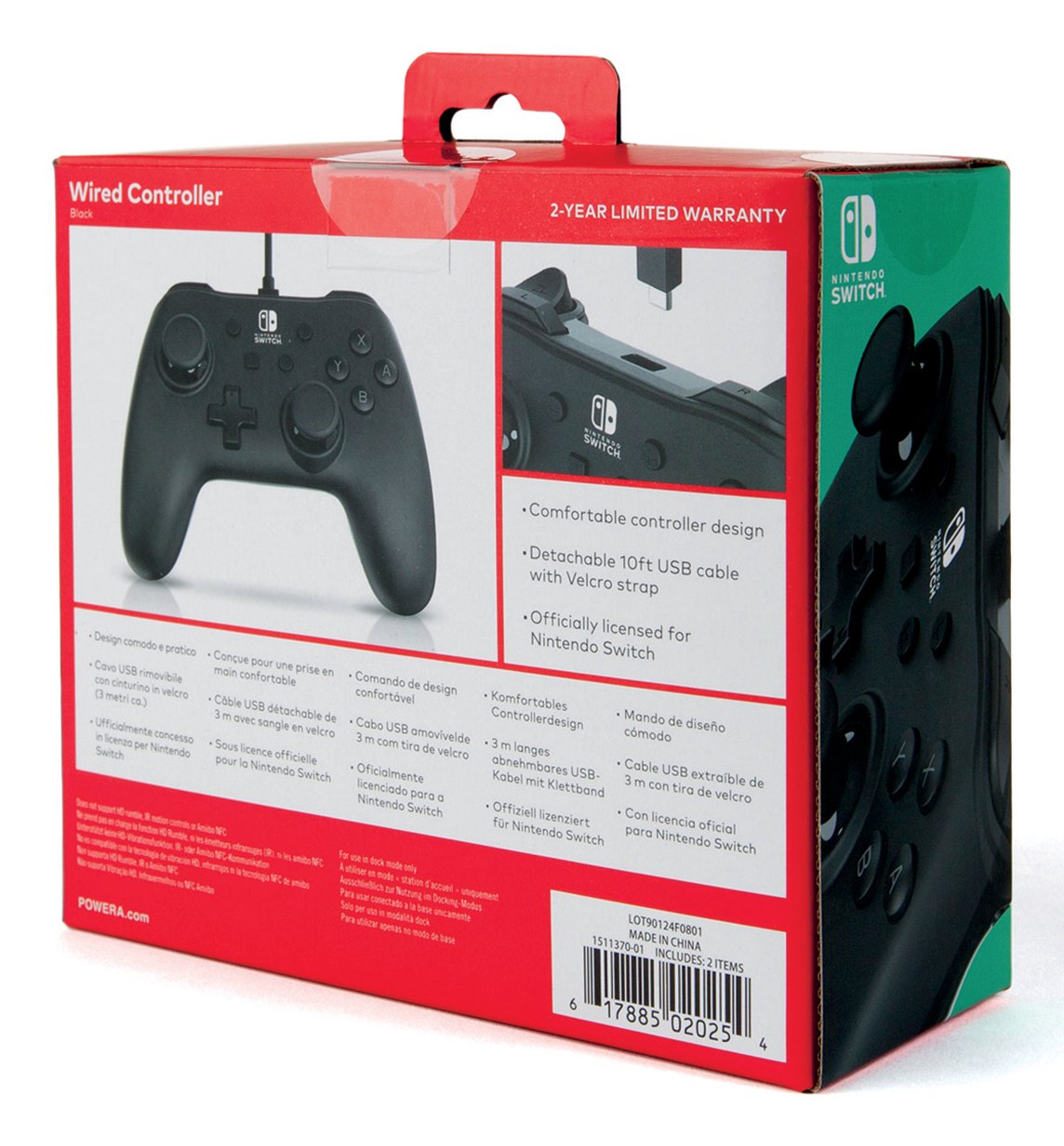 EAN 0617885020254 - PowerA 1511370-02 mando y volante Negro USB Gamepad Digital Nintendo Switch, Nintendo Switch 2, Nintendo imagen 8
