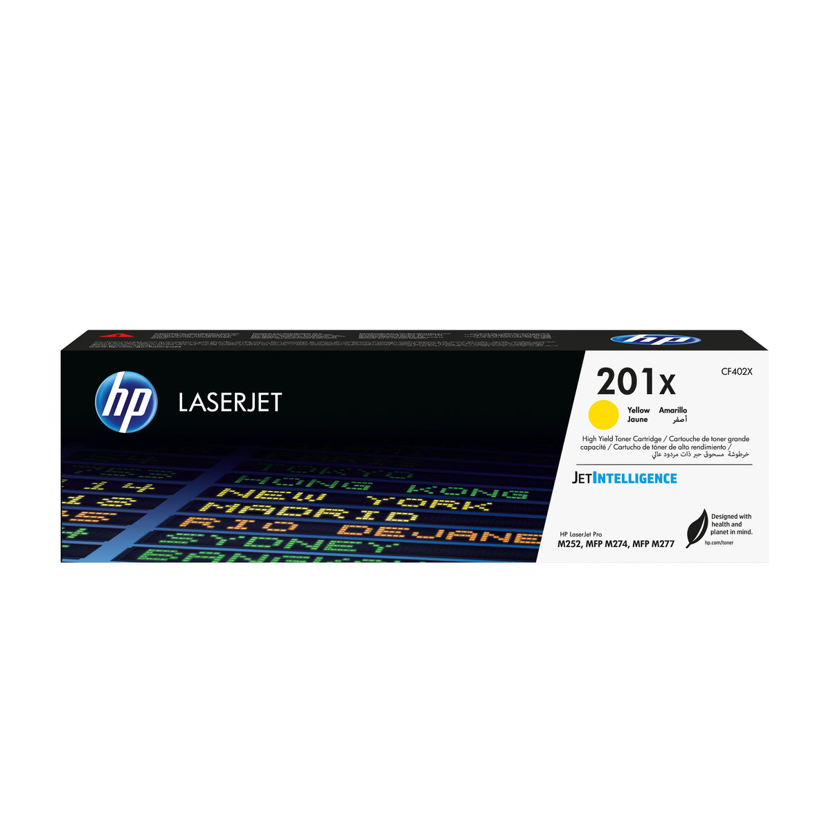 EAN 0888793238004 - HP 201X High Yield Yellow Original LaserJet Toner Cartridge cartucho de tóner 1 pieza(s) imagen 1