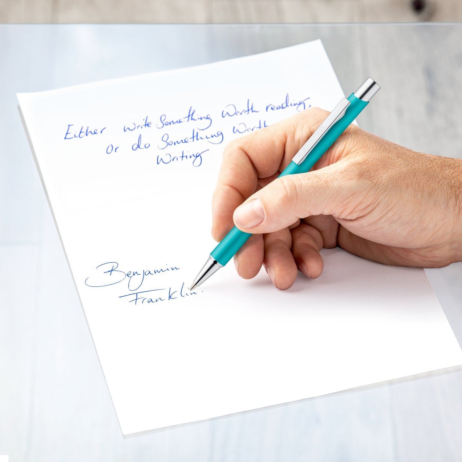 EAN 4007817160442 - Staedtler 421BK-9E1 bolígrafo Azul Bolígrafo de punta retráctil con pulsador 1 pieza(s) imagen 4
