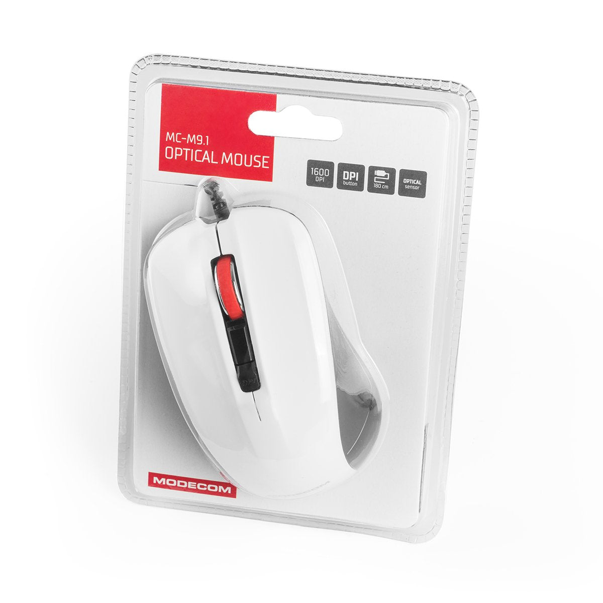 Ratón Modecom Mc-M9.1 Oficina Ambidextro Usb Tipo A Óptico 1600 Dpi
